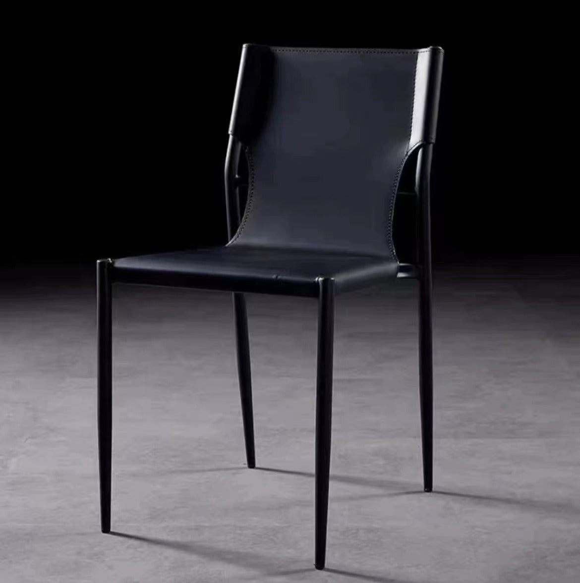 Amir Saddle Leather Chair - Saddle Dining Chair - Artspire Home