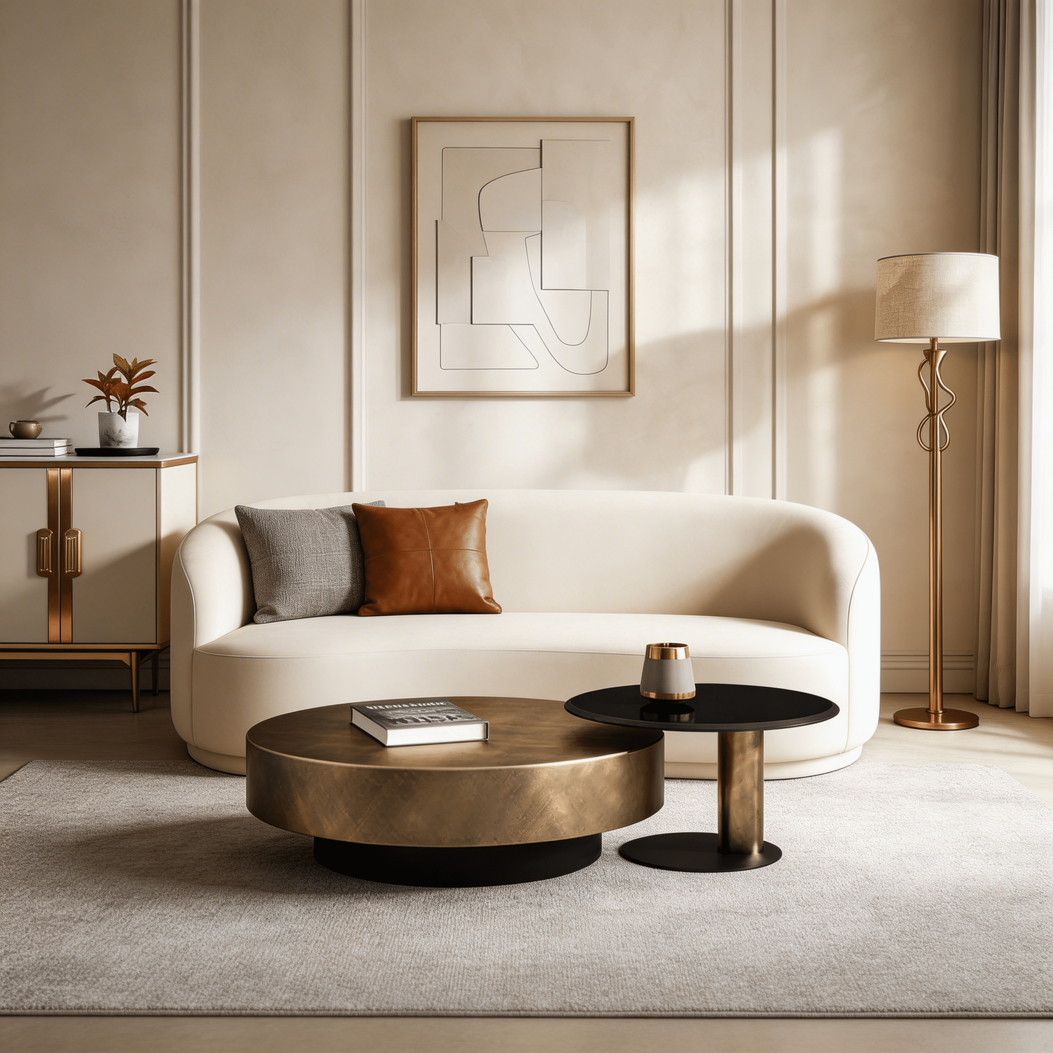 Angelo Coffee Table Set - Steel Coffee Table - Artspire Home