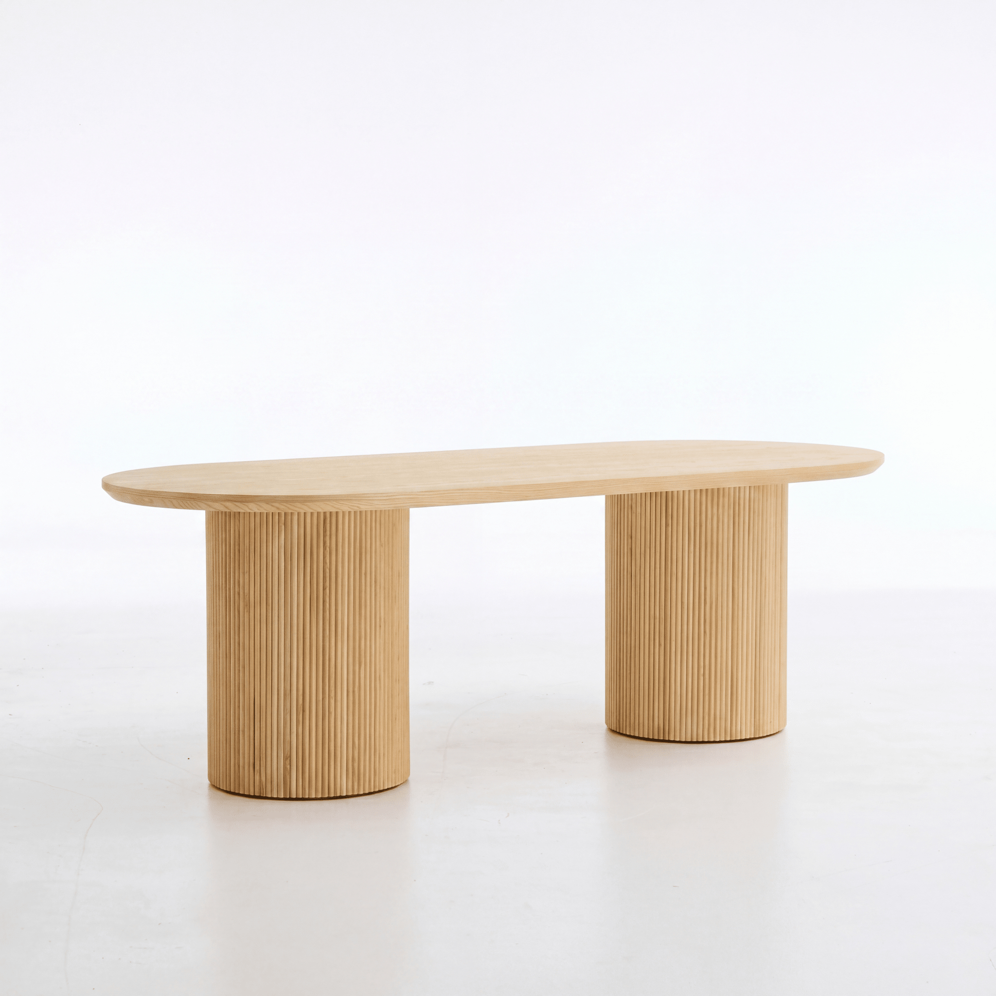 Auvindra Oval Timber Dining Table - Artspire Home