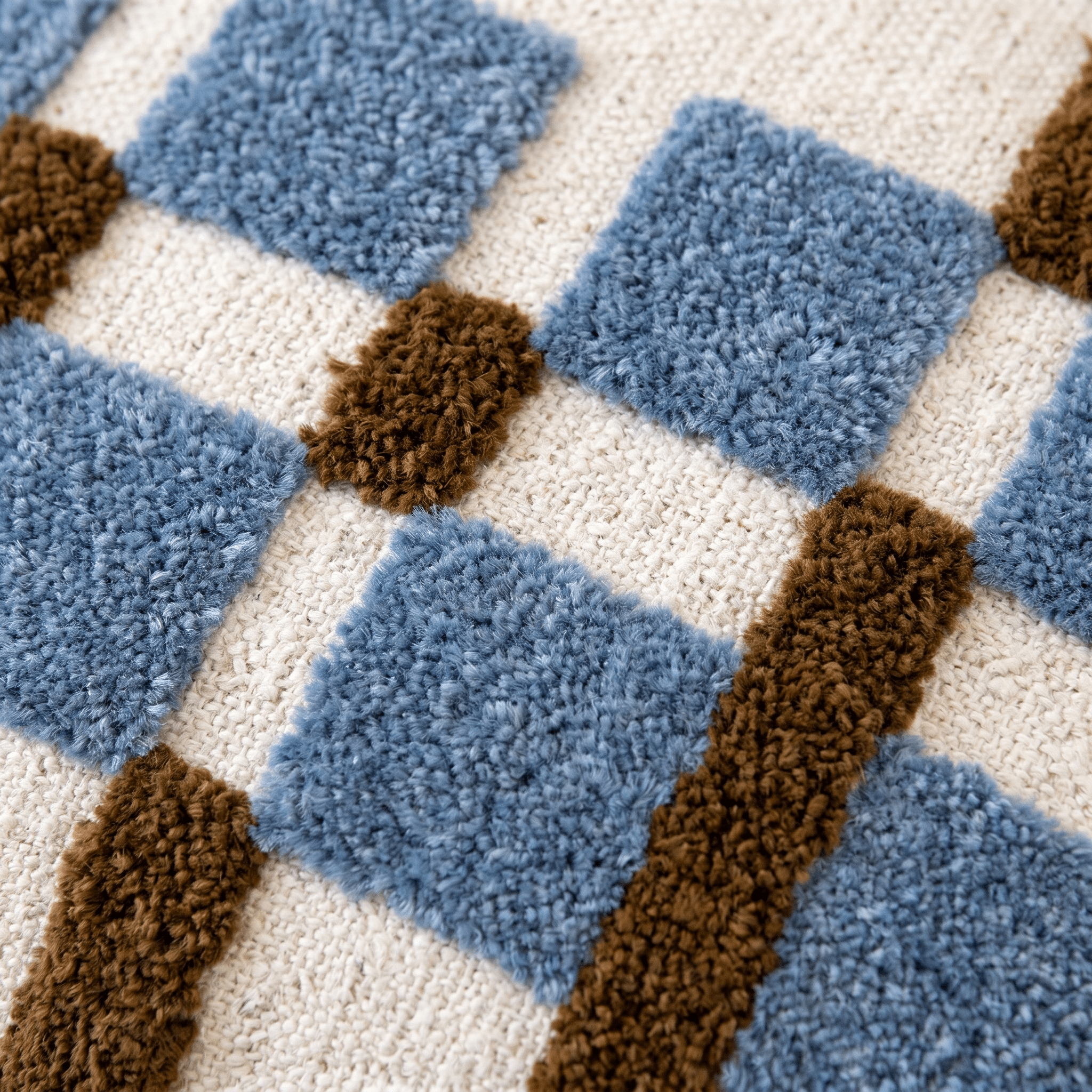 Coastal Grid Cushion - Artspire Home