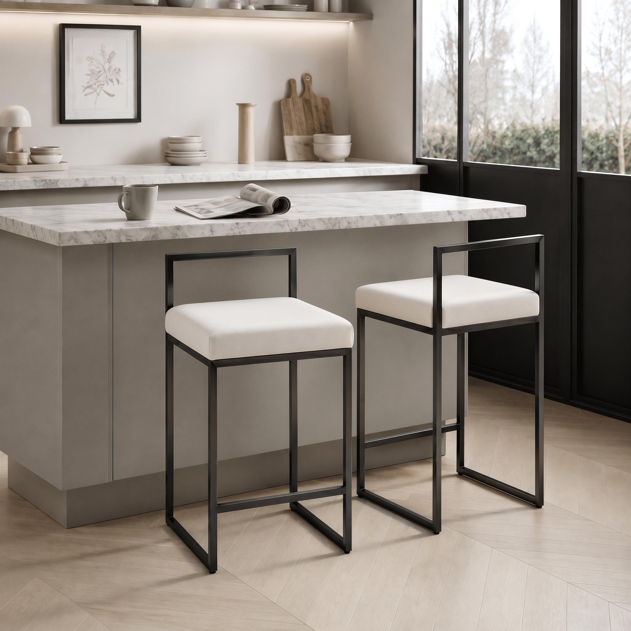 Compas Bar Stool - Artspire Home