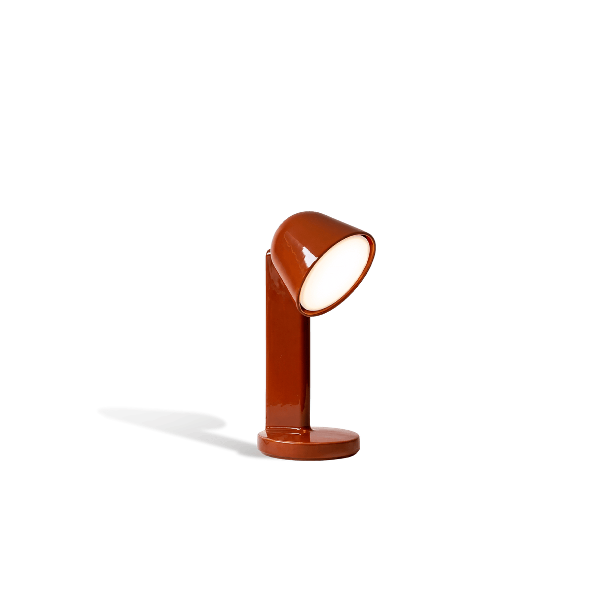 Crimson Pivot Halo Table Lamp - Artspire Home