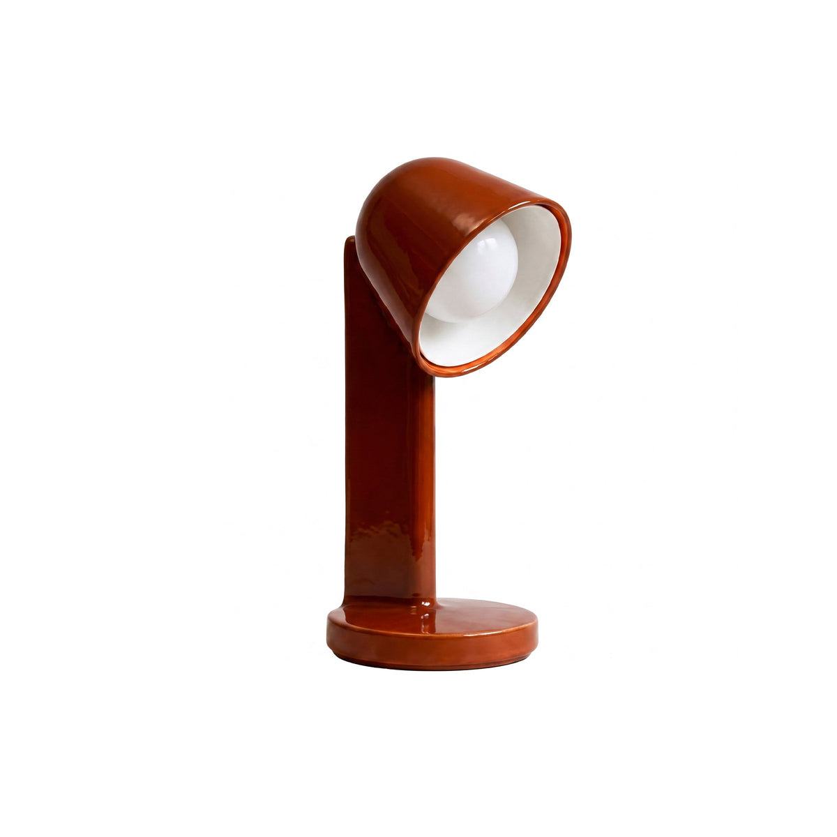 Crimson Pivot Halo Table Lamp - Artspire Home