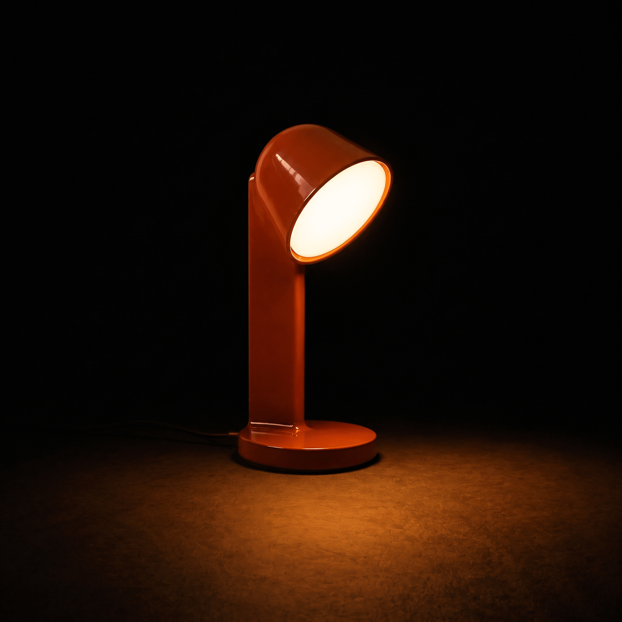 Crimson Pivot Halo Table Lamp - Artspire Home
