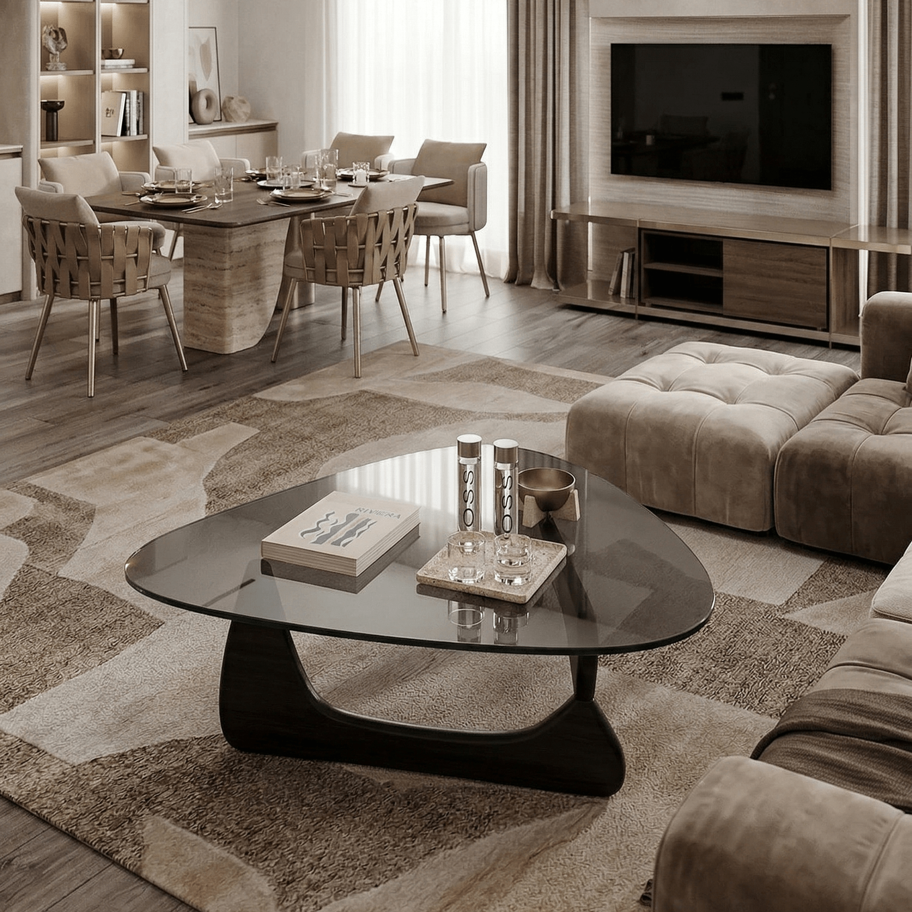 Eclipse Glass Coffee Table - Artspire Home