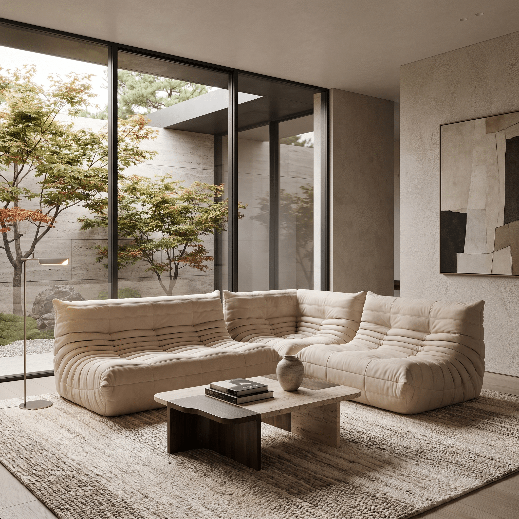 Fireside Corner Sofa - Replica Togo Sofa - Artspire Home