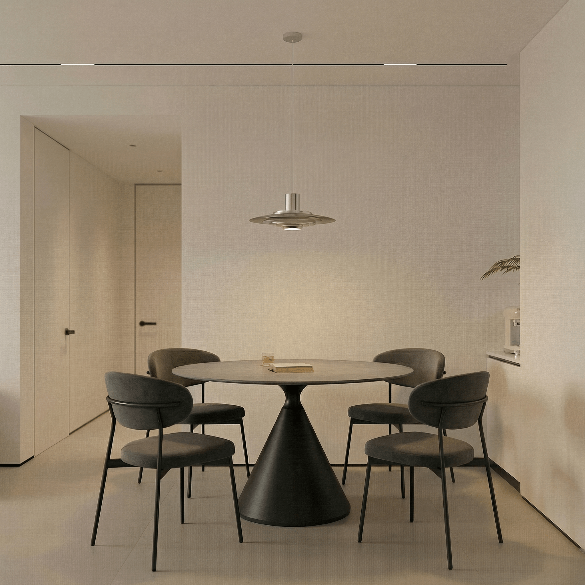 Hourglass Dining Table - Minimal Table - Artspire Home