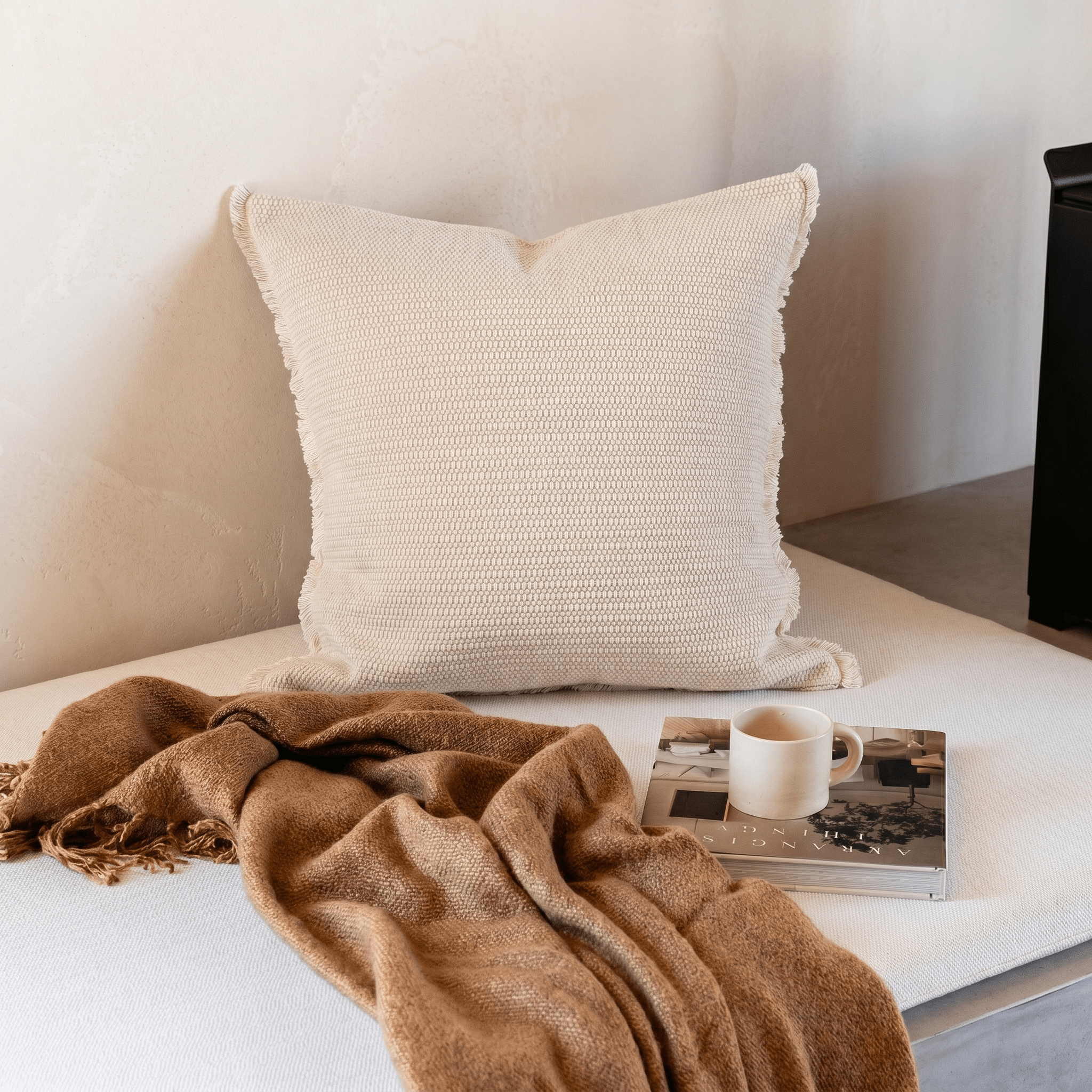 Ivory Ease Cushion - Artspire Home