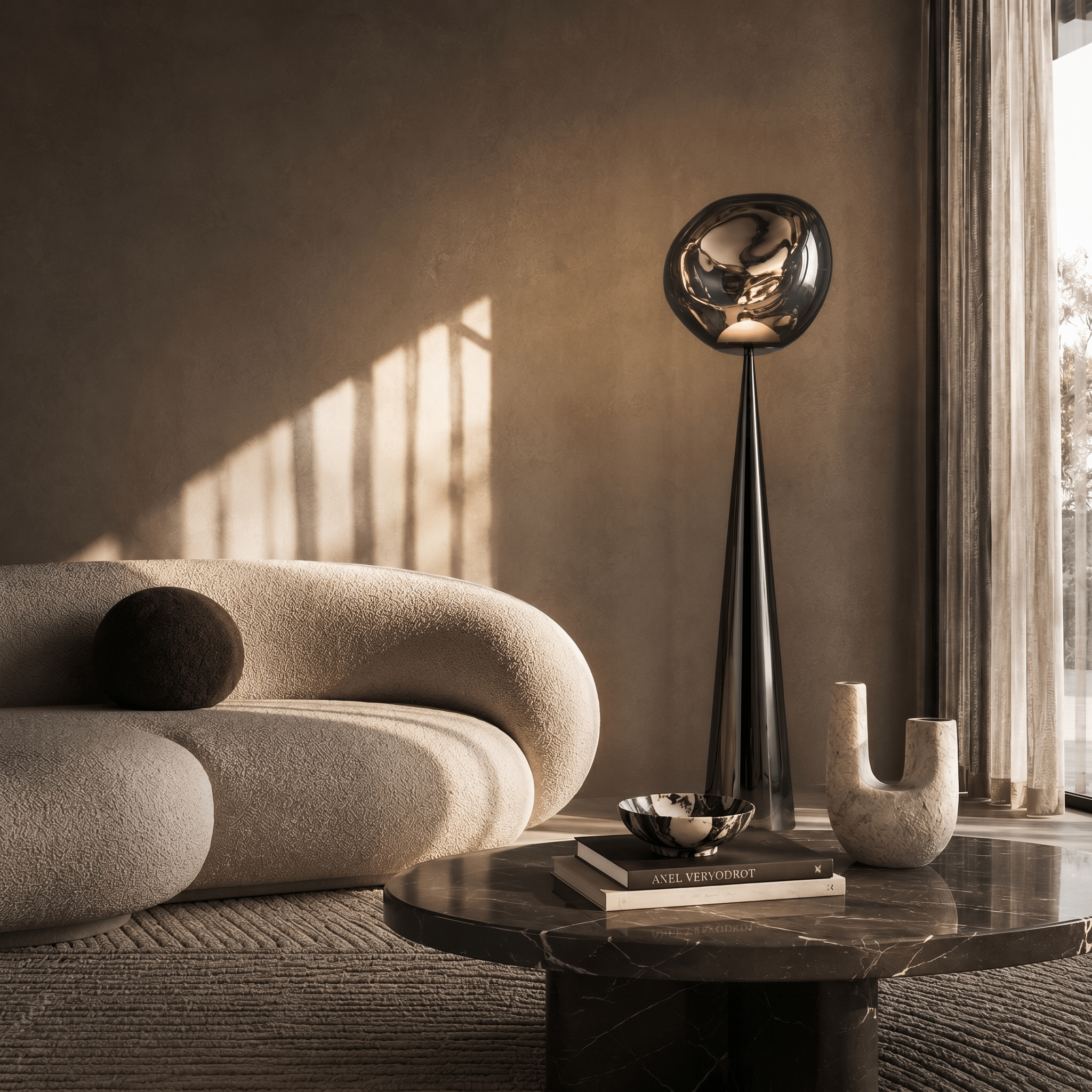 Lunar Swirl Floor Lamp - Artspire Home
