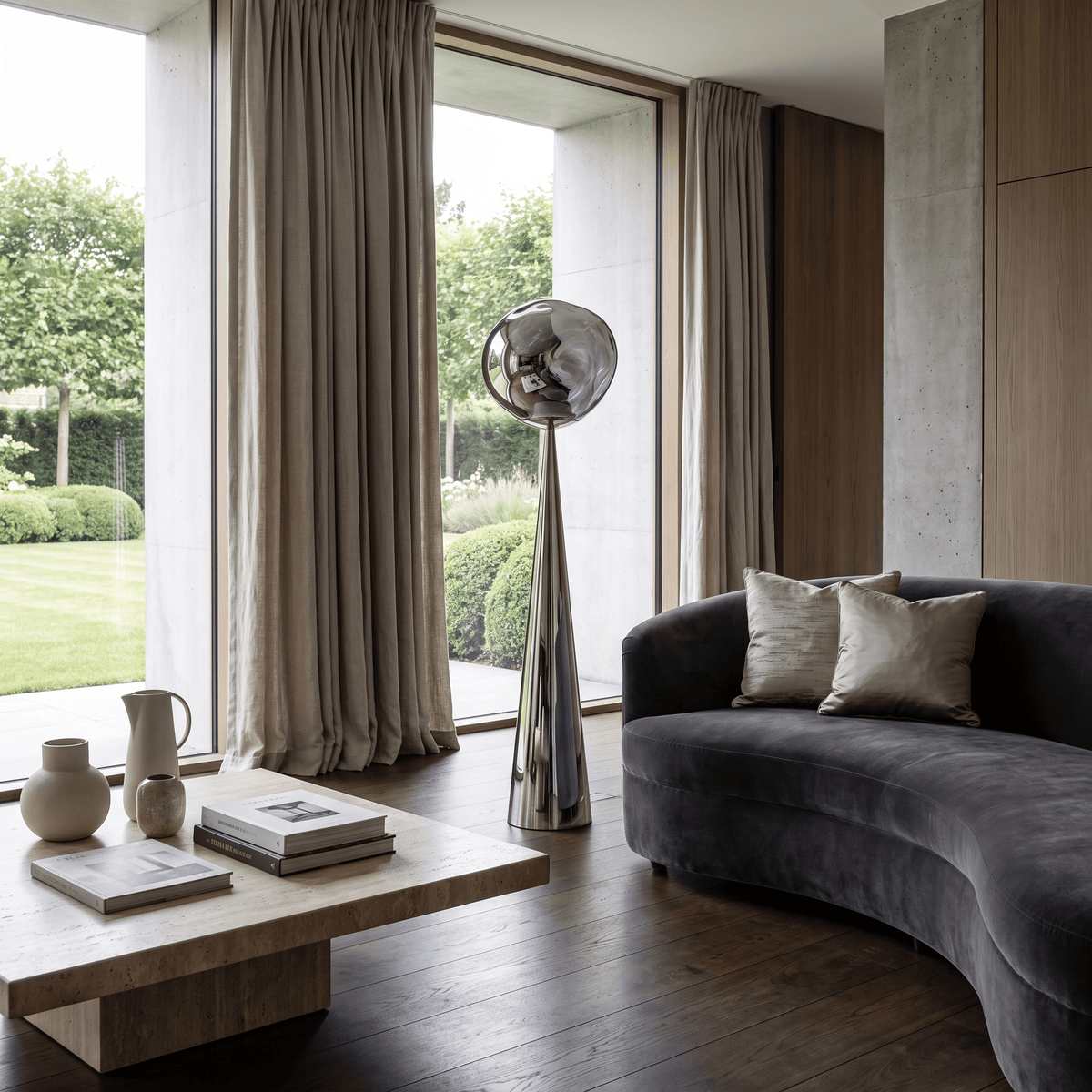 Lunar Swirl Floor Lamp - Artspire Home