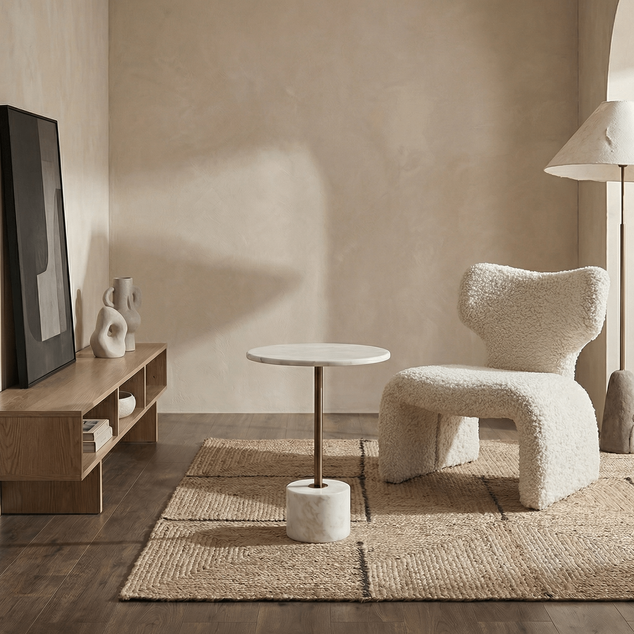 Marble Pedestal Table - Artspire Home
