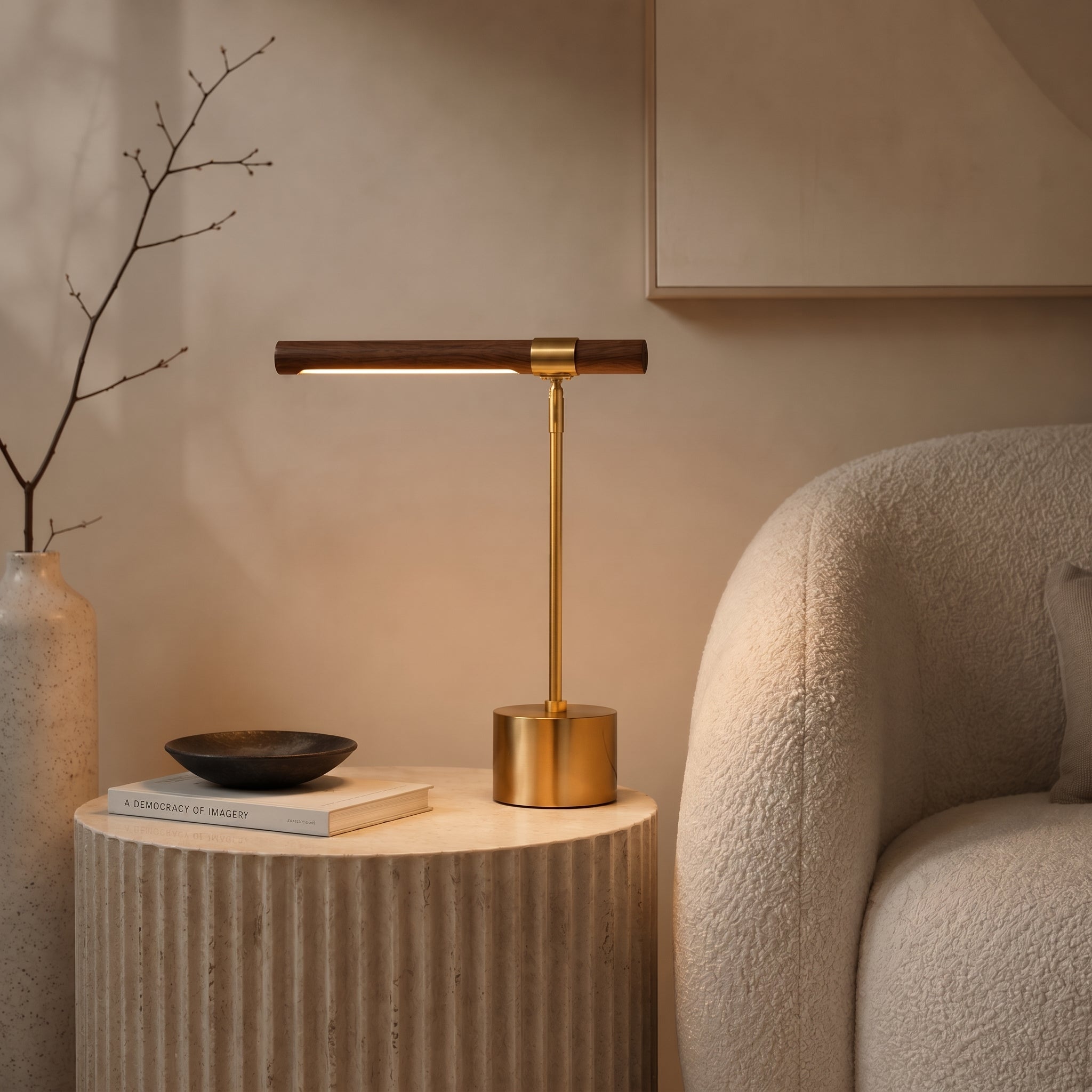 Modern Brass Table Lamp - Artspire Home