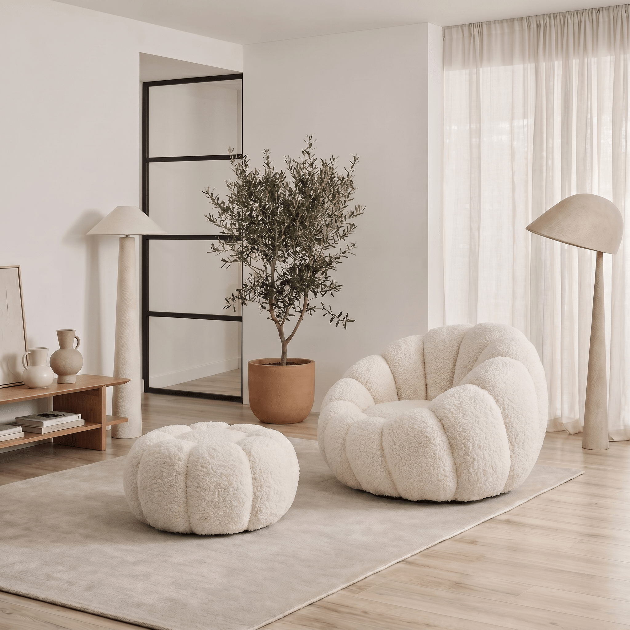 Molly armchair with ottoman - Artspire Home