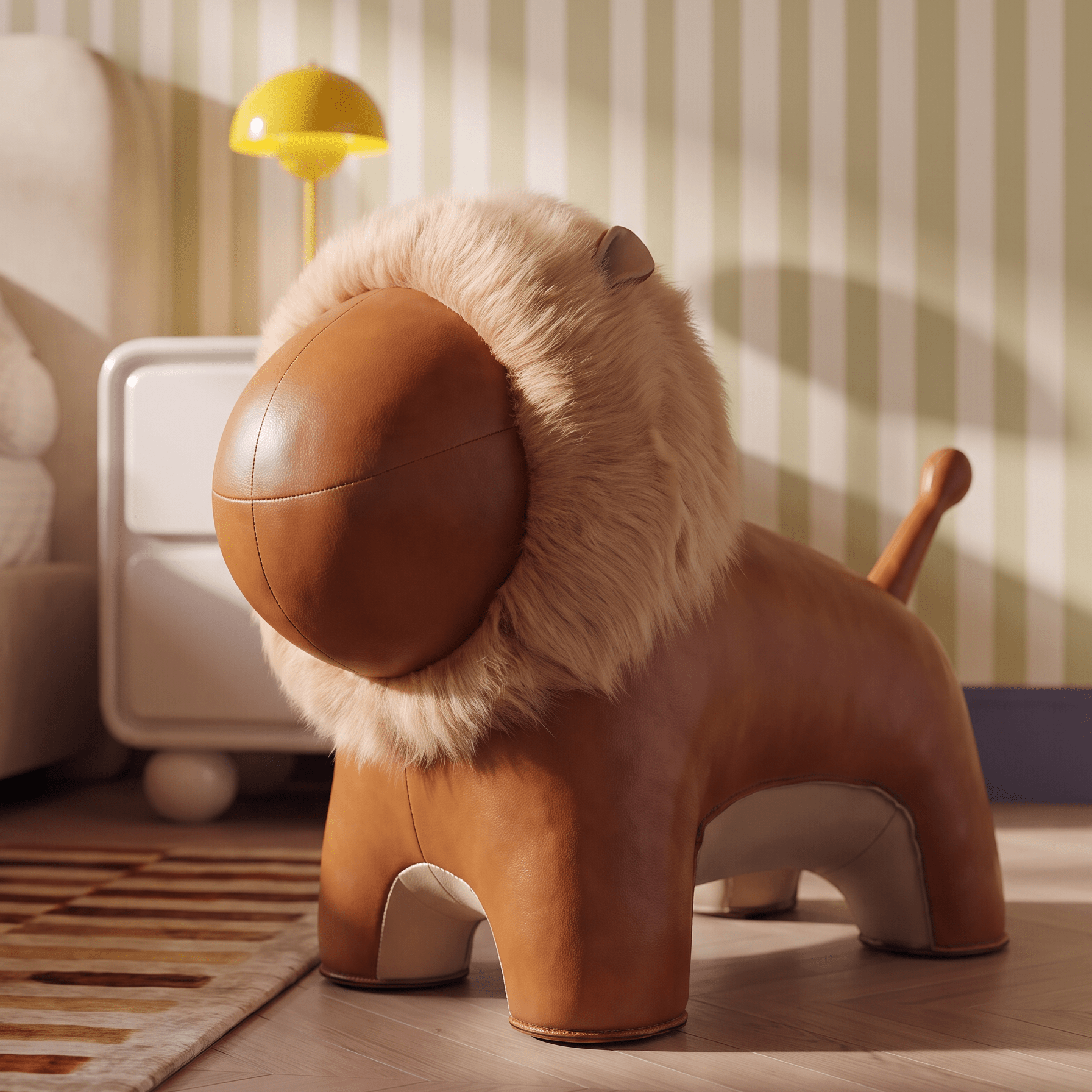 Plush Mane Lion Chair - Artspire Home