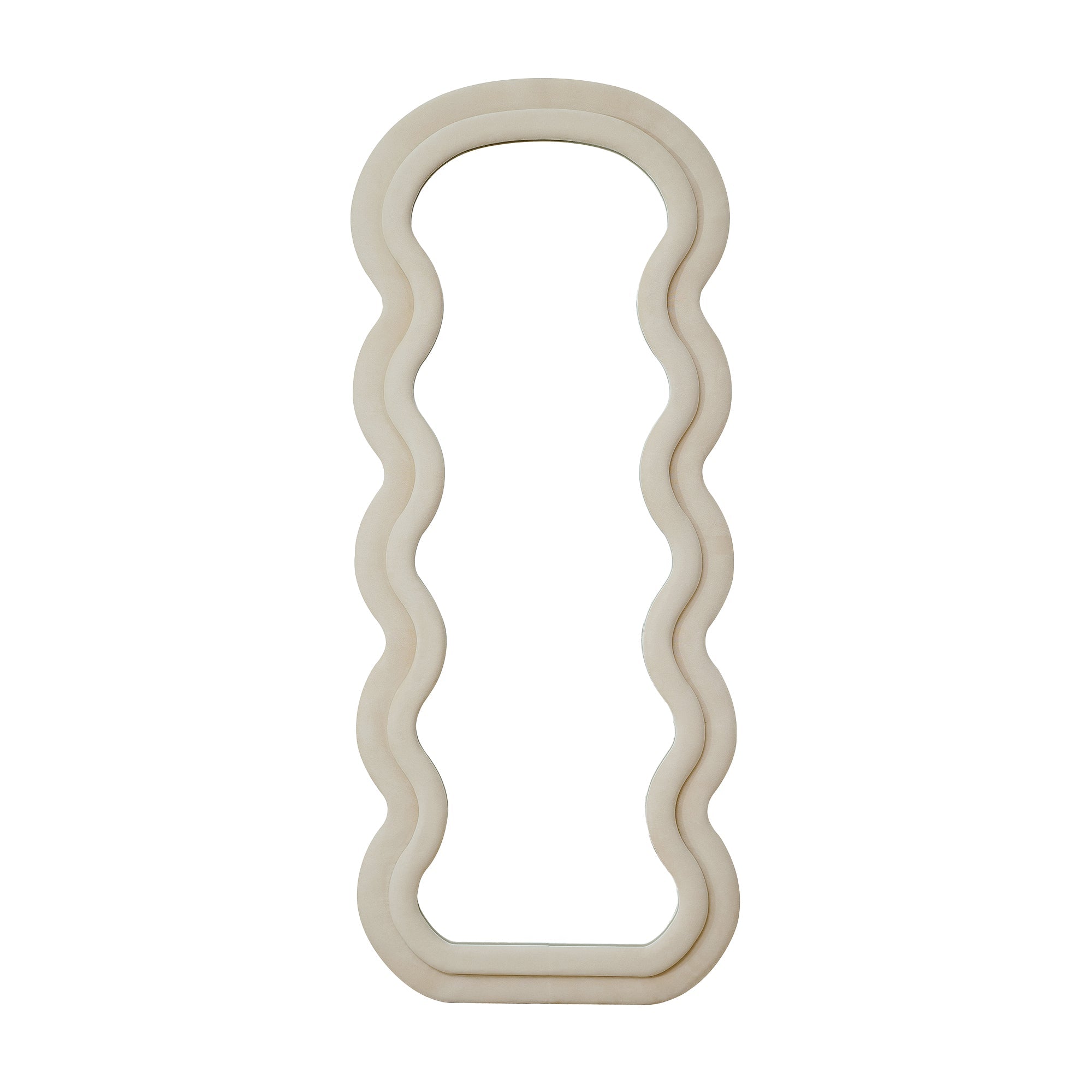 Wavy Mirror — Discover the Wavy Mirror, a sleek, wavy design that adds modern elegance to any (view 9)