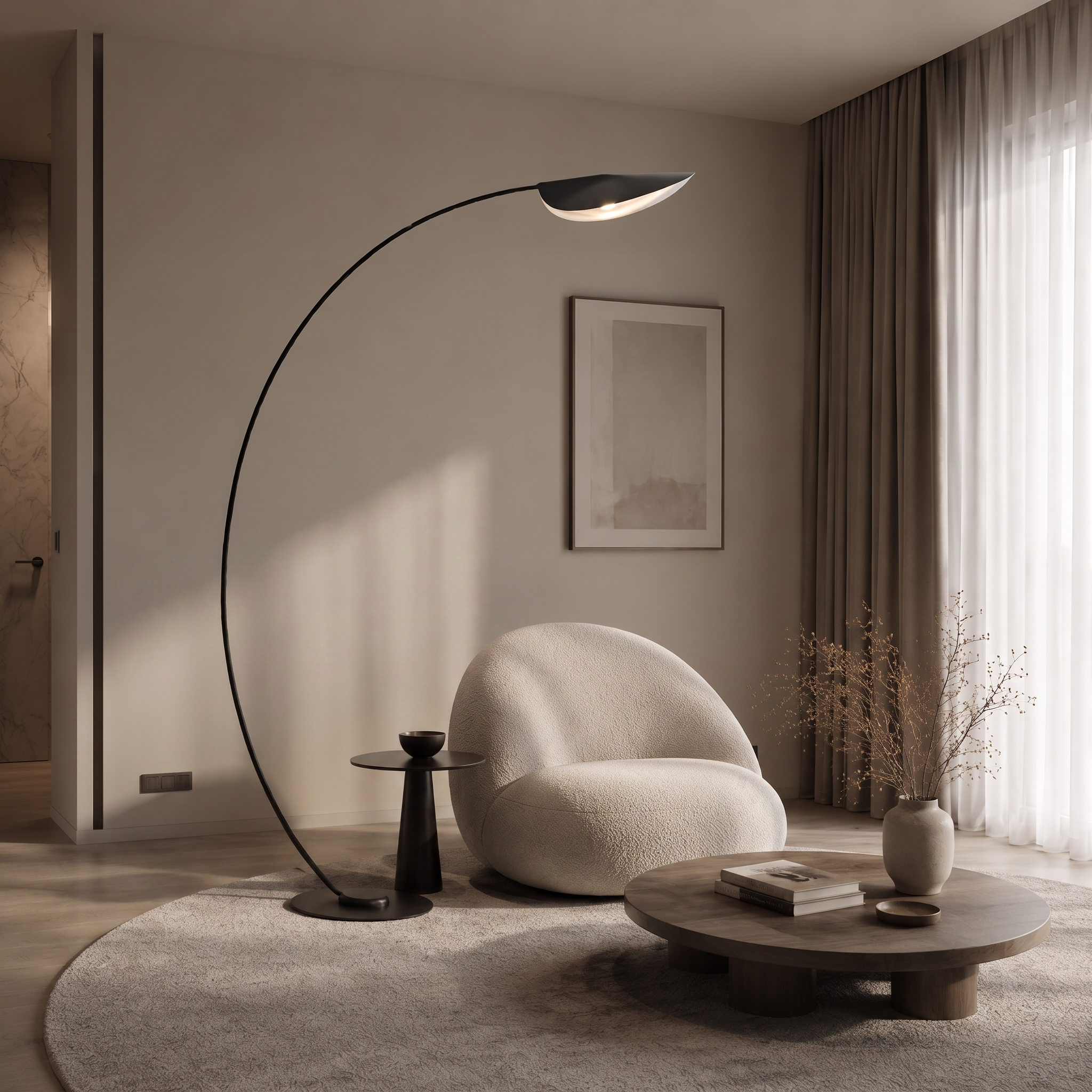 Caelivane Sail Arc Floor Lamp
