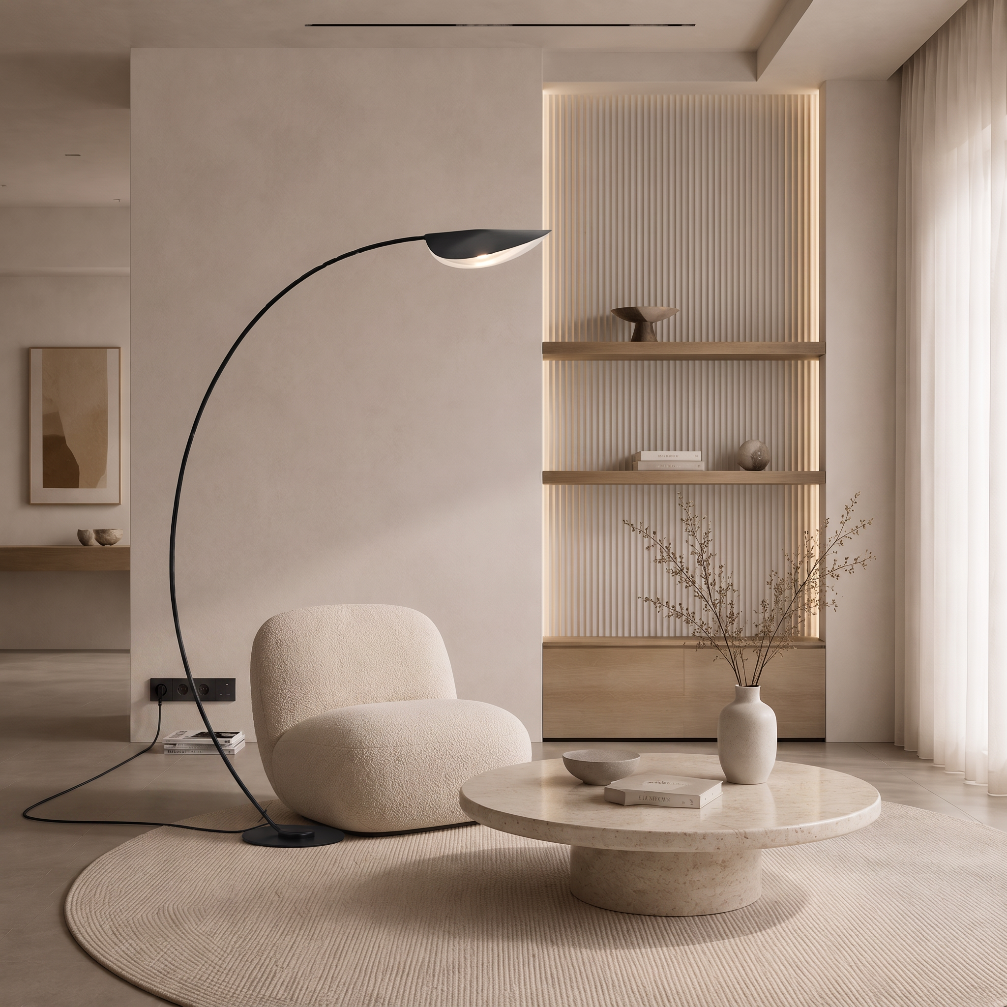 Caelivane Sail Arc Floor Lamp