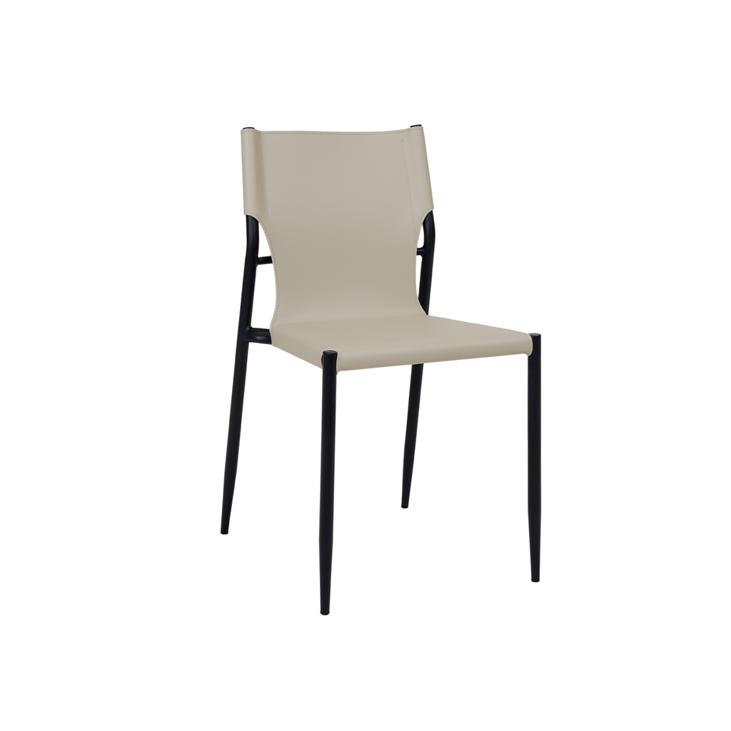 Amir Saddle Leather Chair - Saddle Dining Chair - Artspire Home