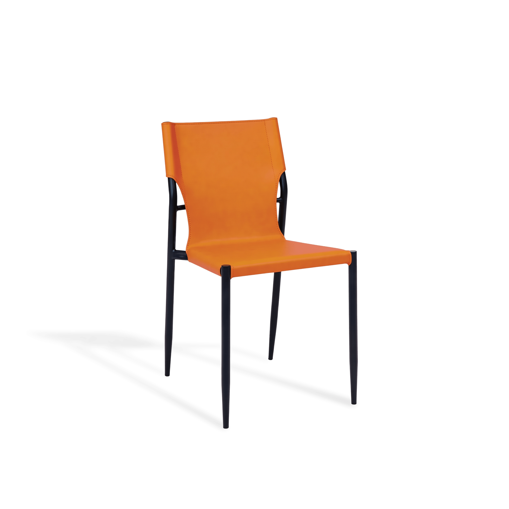 Amir Saddle Leather Chair - Saddle Dining Chair - Artspire Home