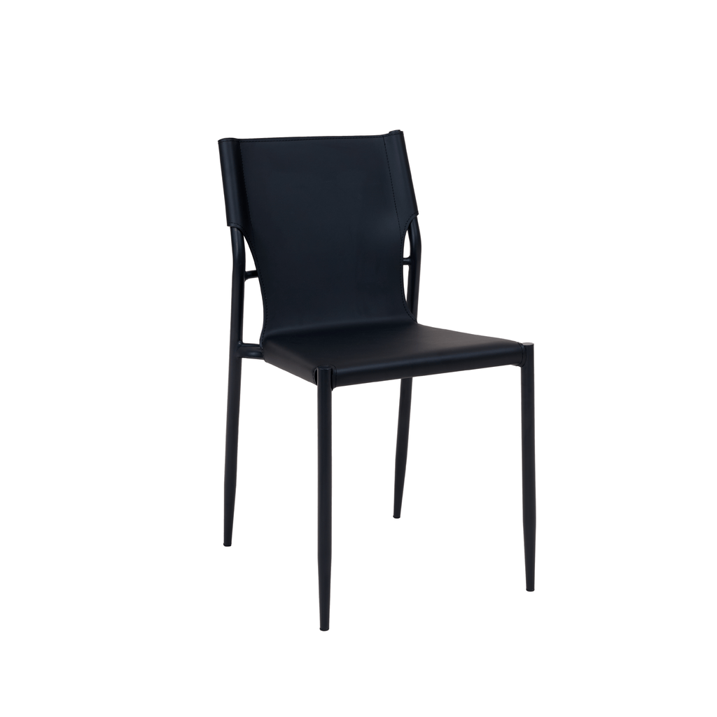 Amir Saddle Leather Chair - Saddle Dining Chair - Artspire Home