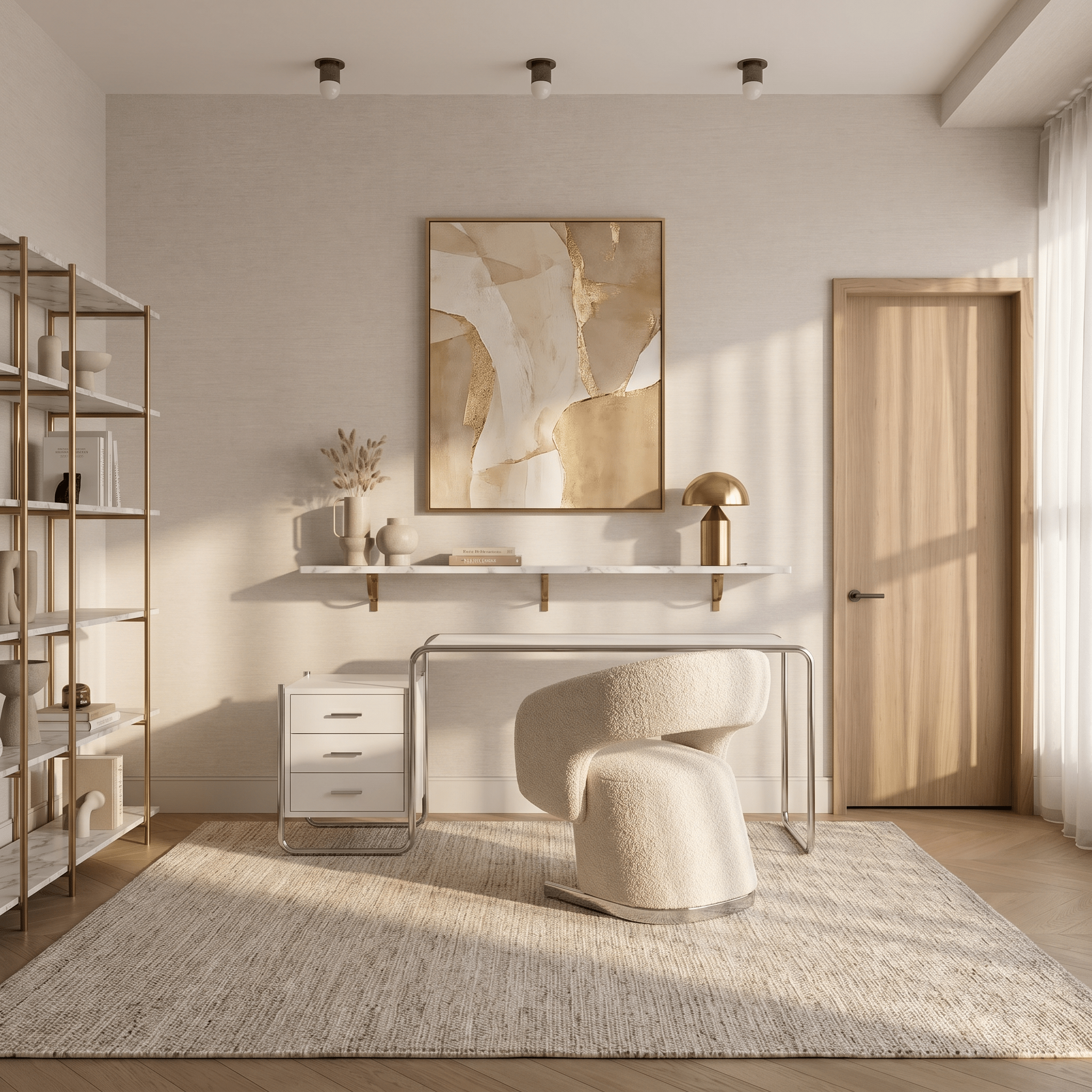 Athanasius Desk - Black Desk With Drawers In - Artspire Home