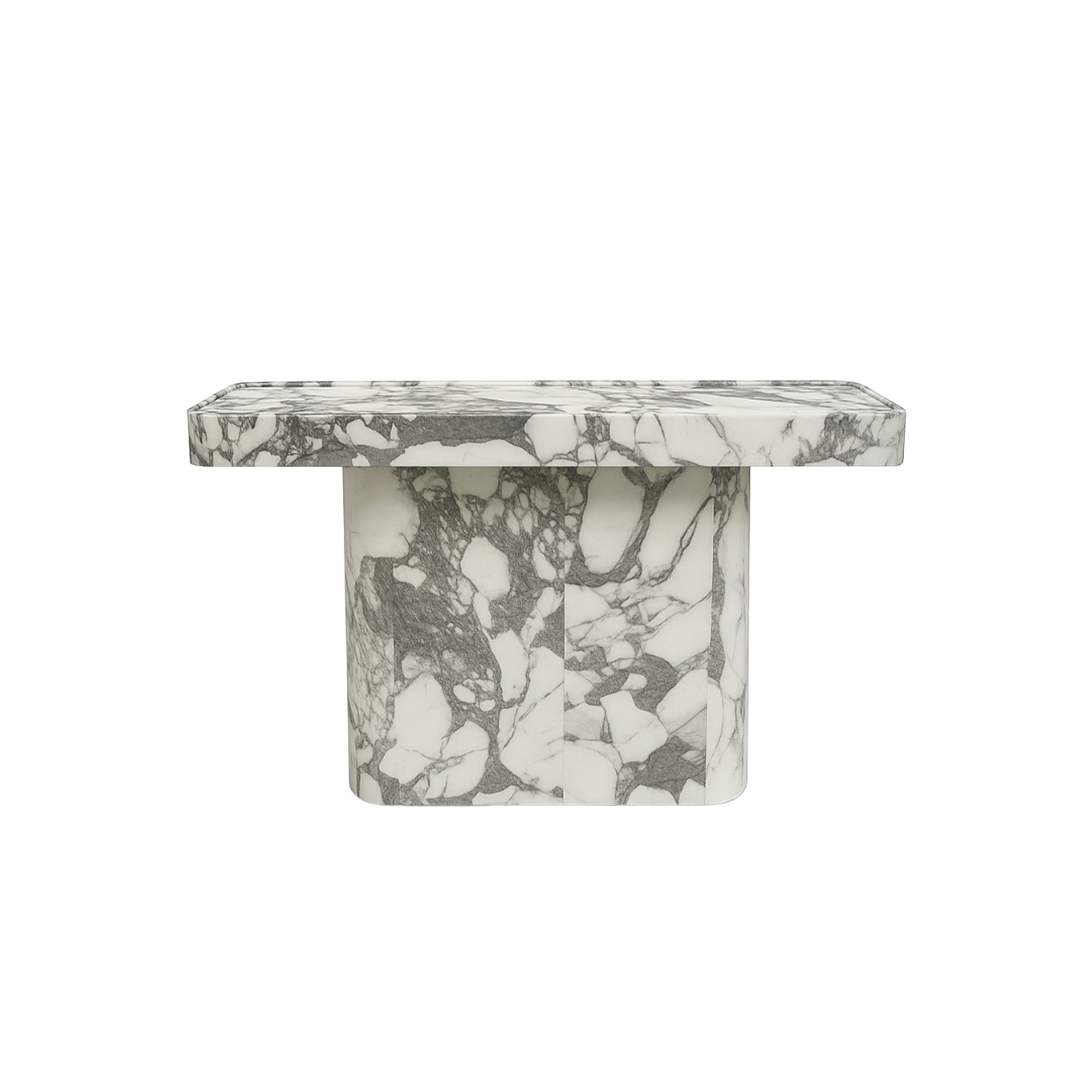 Aurora Vein Console Table – Calacatta Marble - Artspire Home