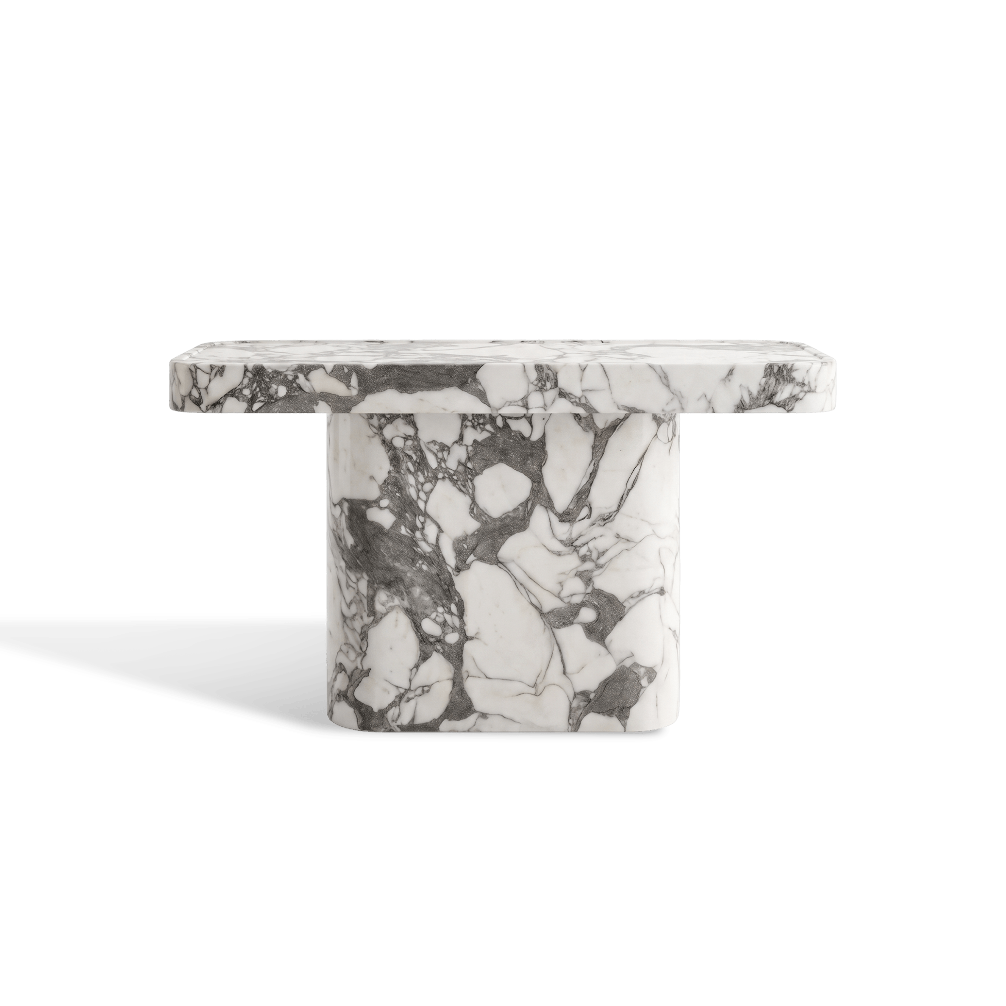 Aurora Vein Console Table – Calacatta Marble - Artspire Home