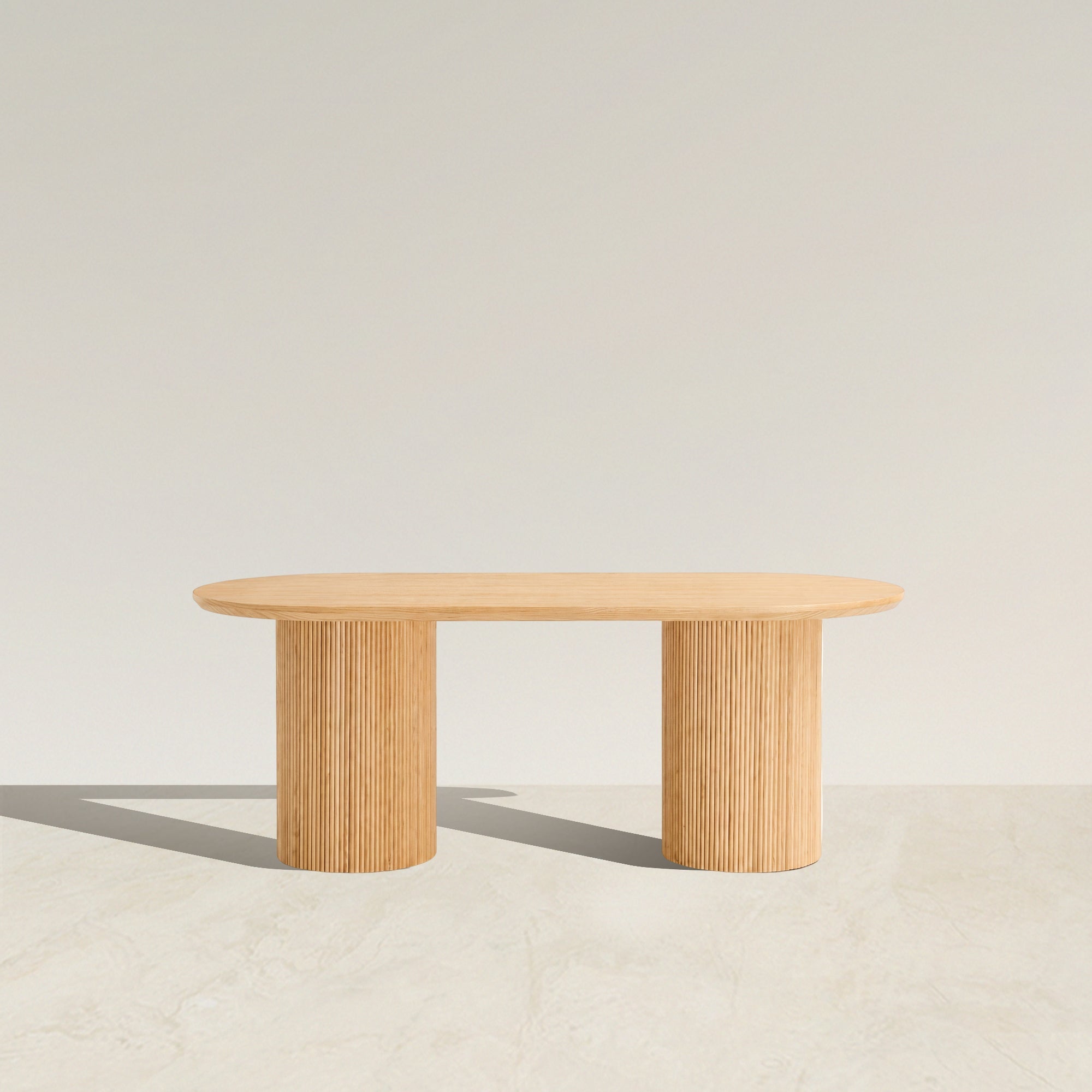 Auvindra Oval Timber Dining Table - Artspire Home