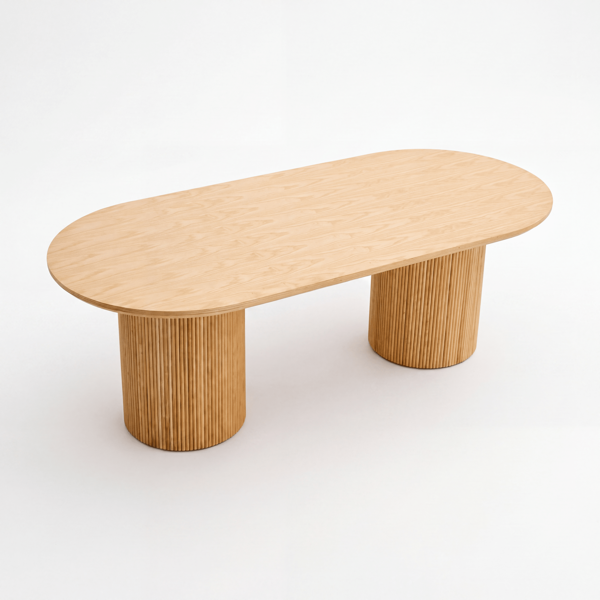 Auvindra Oval Timber Dining Table - Artspire Home