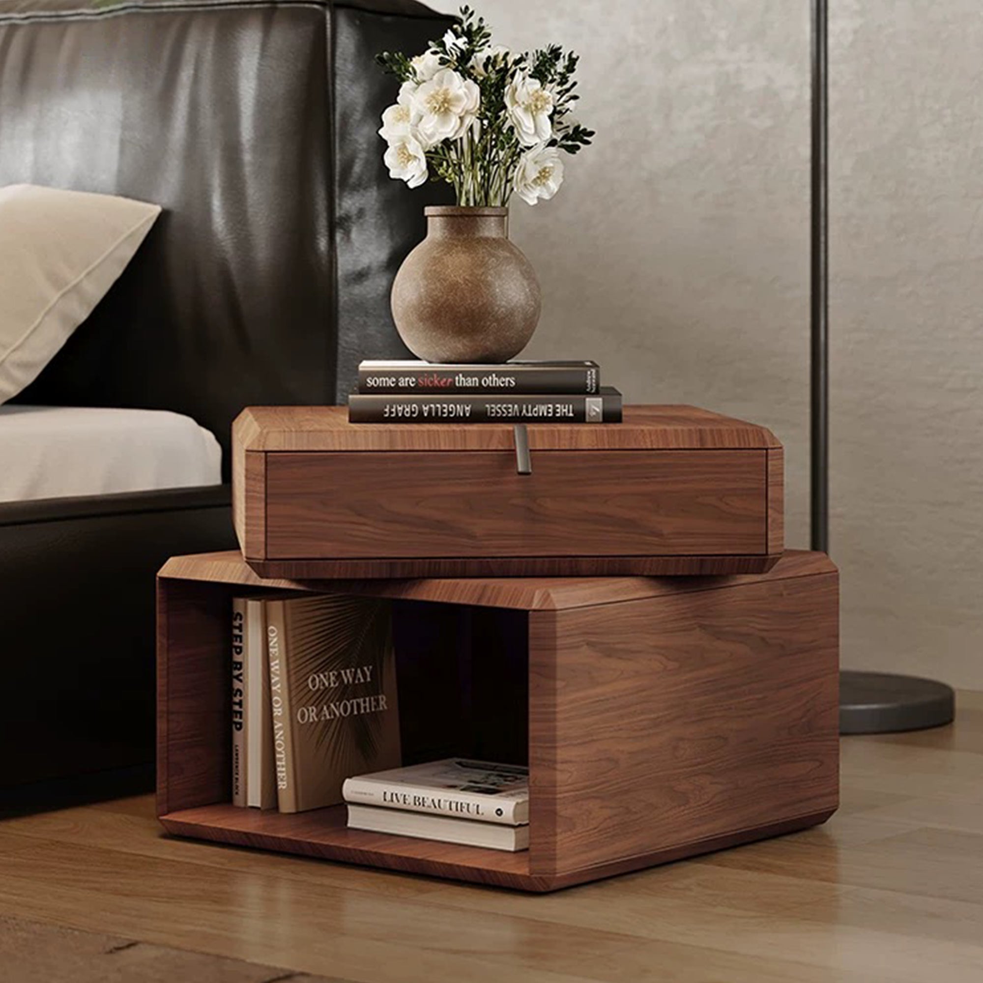 Cannes Rotating Bedside Cabinets - Artspire Home