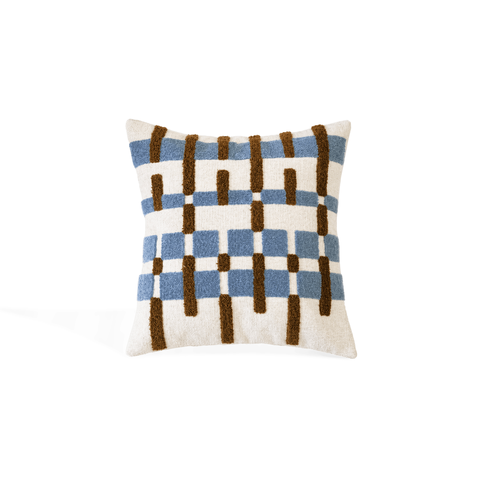 Coastal Grid Cushion Cover - Artspire Home