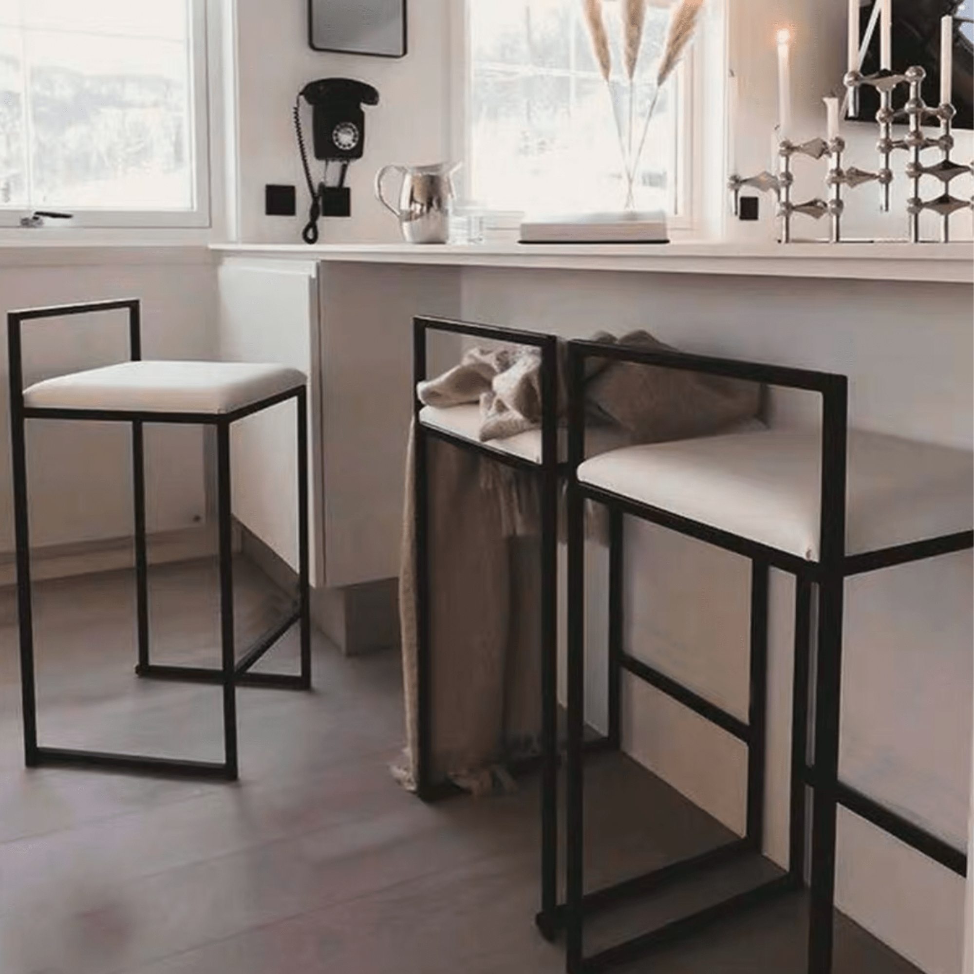 Compas Bar Stool - Artspire Home