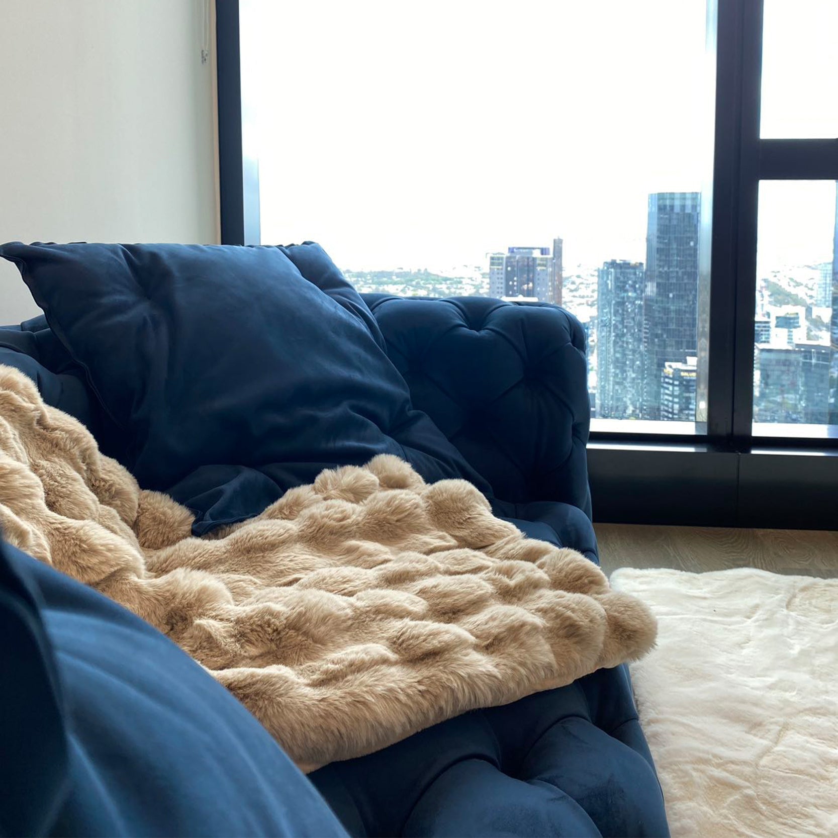 Cozy Lux Fur Throw Blanket - Artspire Home