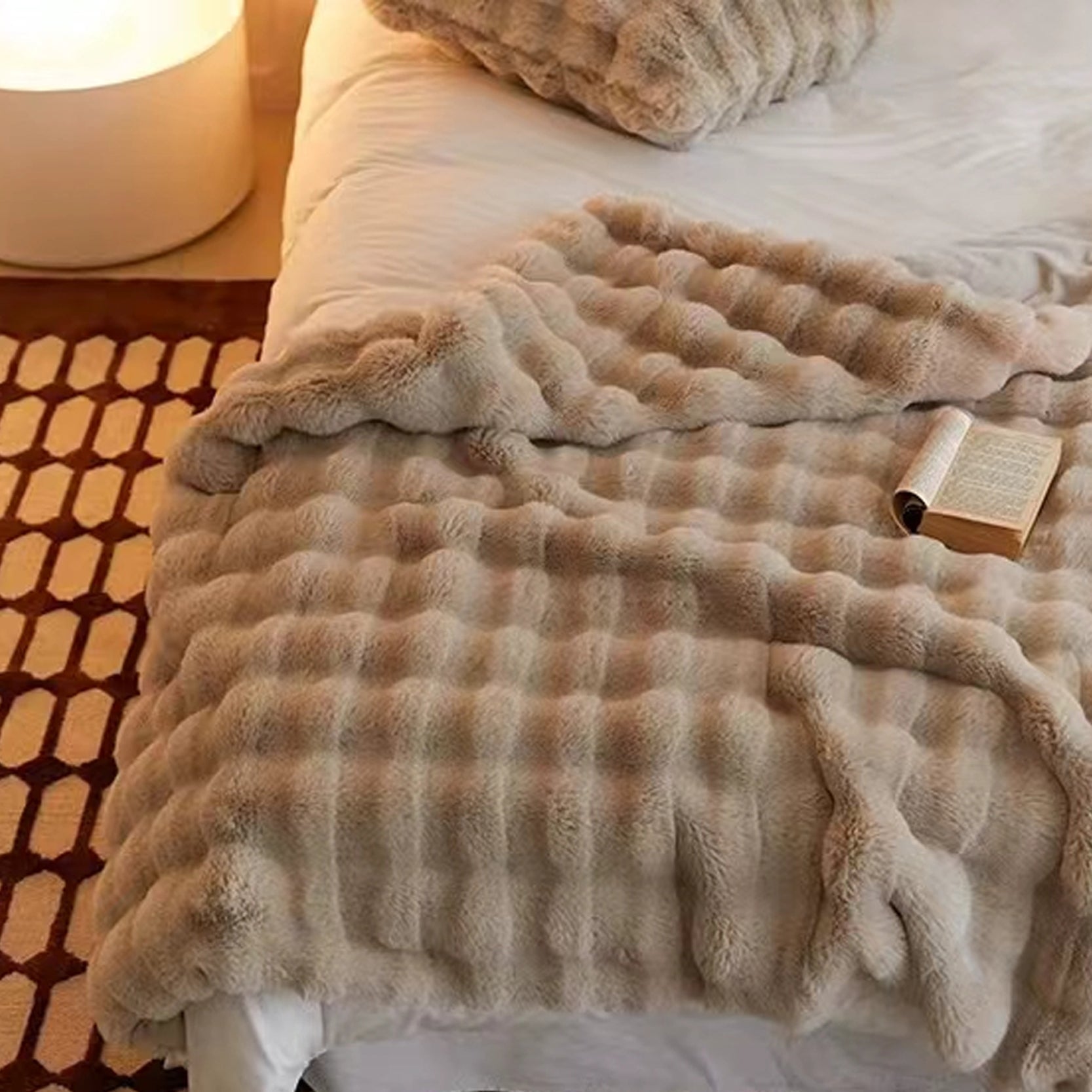 Cozy Lux Fur Throw Blanket - Artspire Home