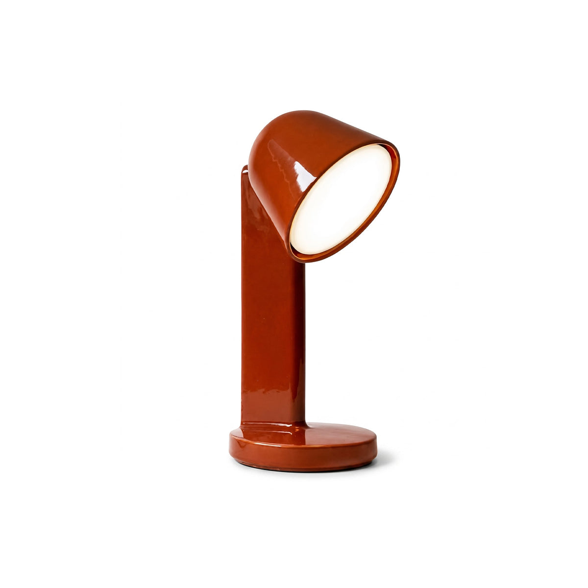 Crimson Pivot Halo Table Lamp - Artspire Home