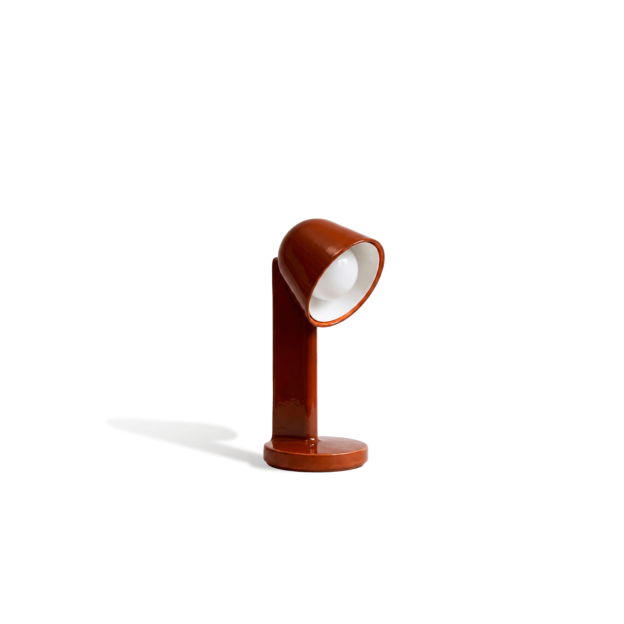 Crimson Pivot Halo Table Lamp - Artspire Home