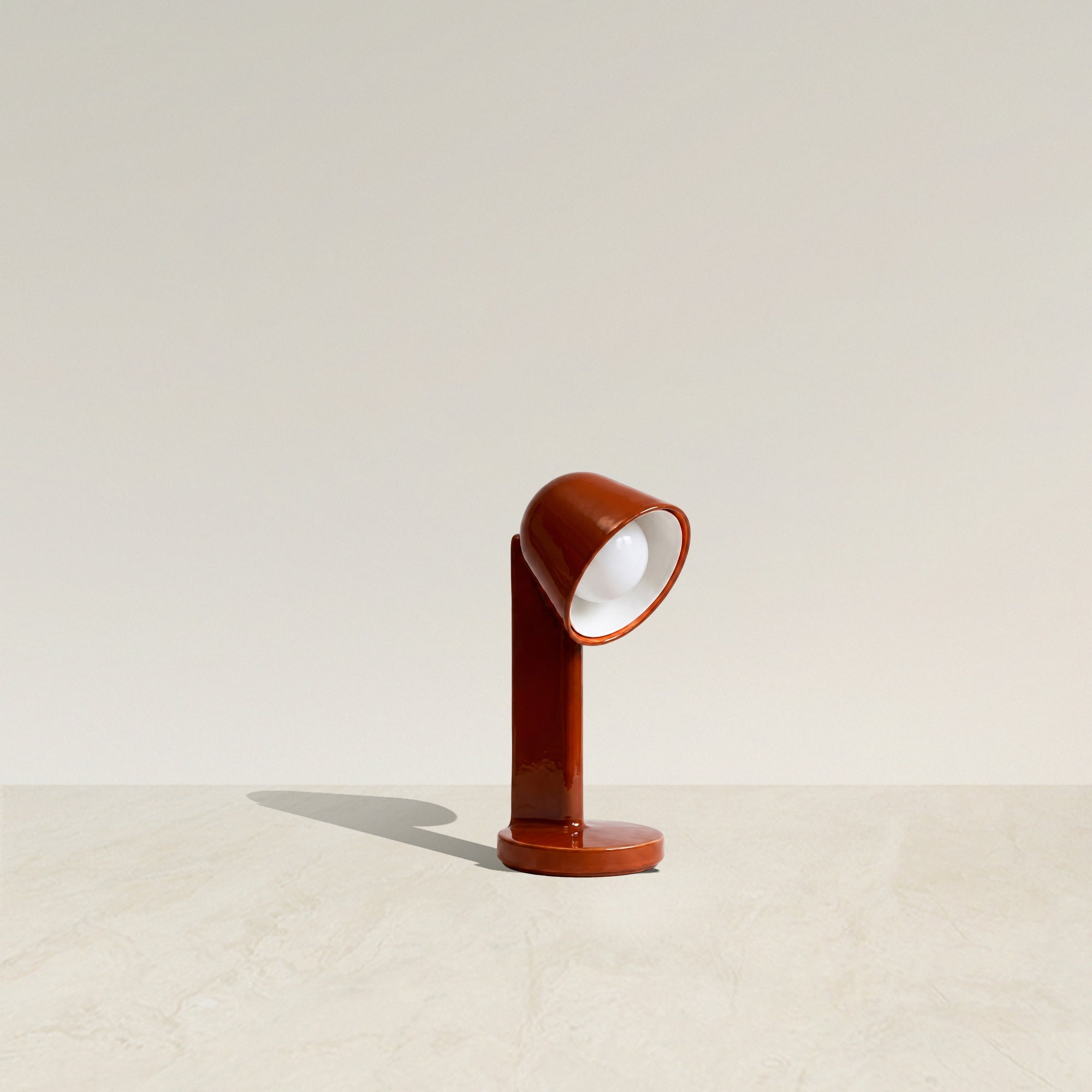 Crimson Pivot Halo Table Lamp - Artspire Home