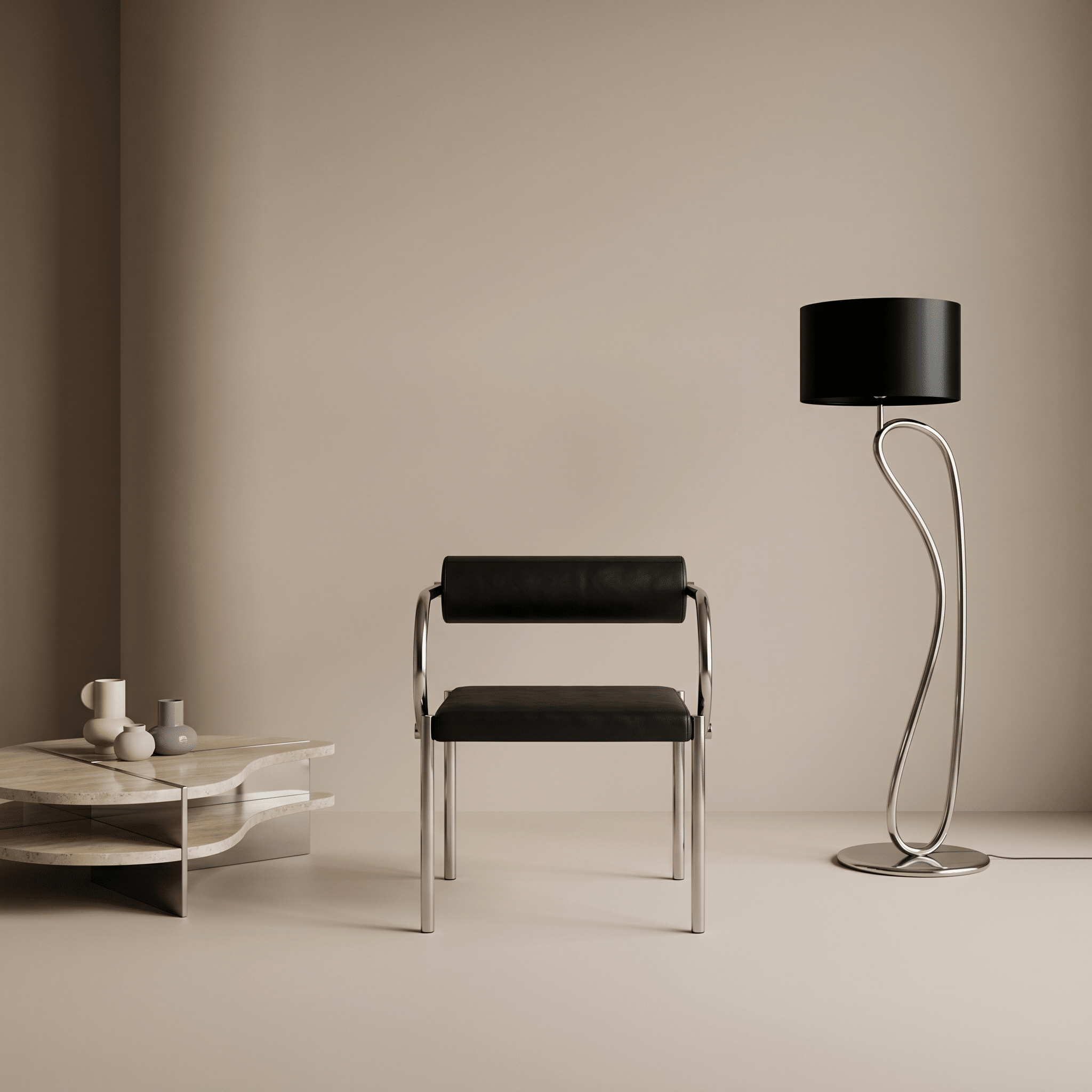 Élégance Curve Chair - Artspire Home