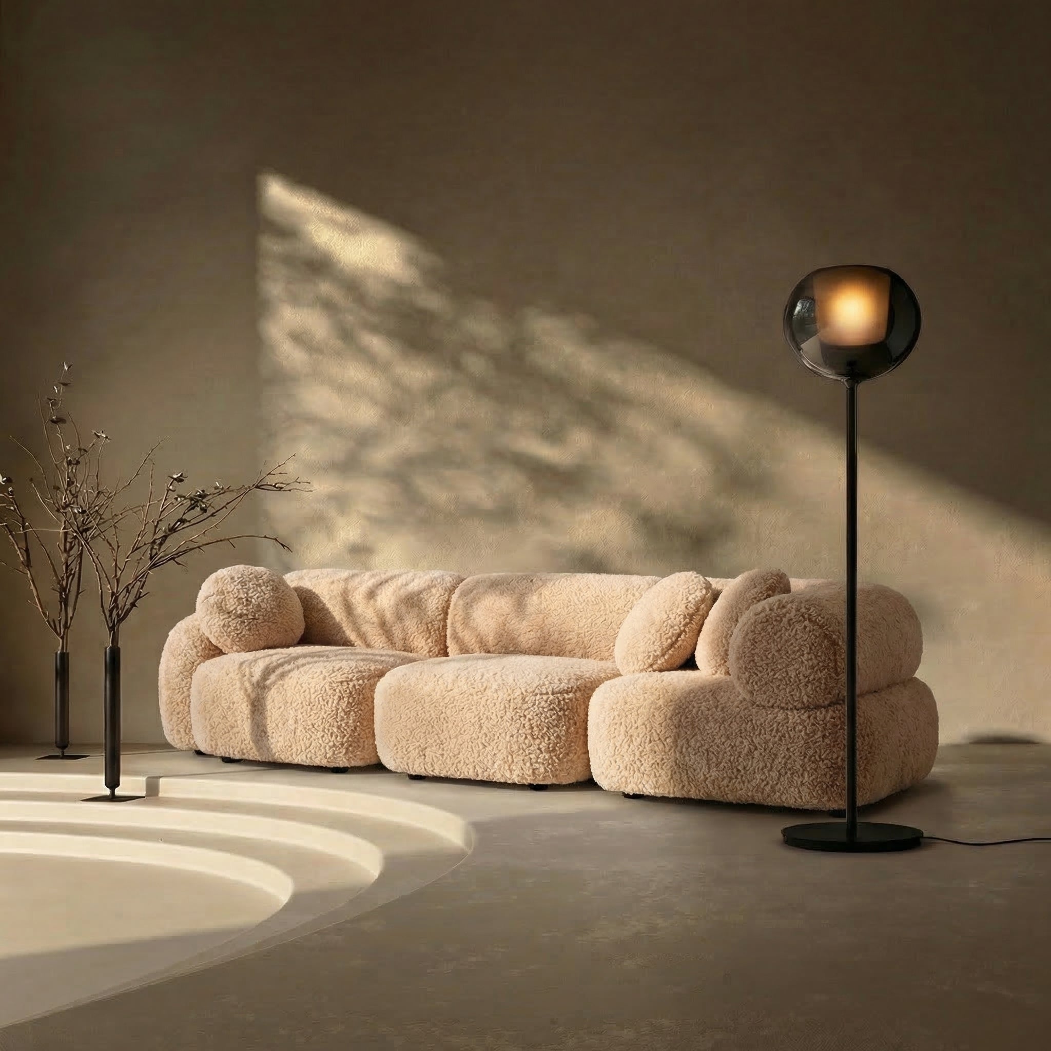Elio Bouclé Modular Sofa - Artspire Home