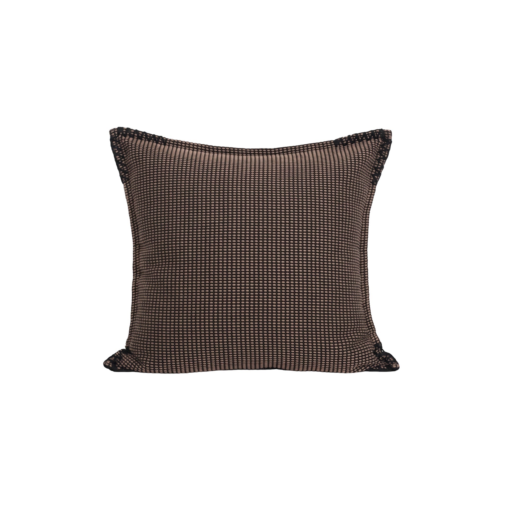 Espresso Grid Cushion - Artspire Home