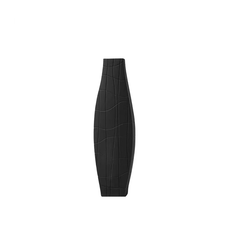 Etched Black Vase - Artspire Home