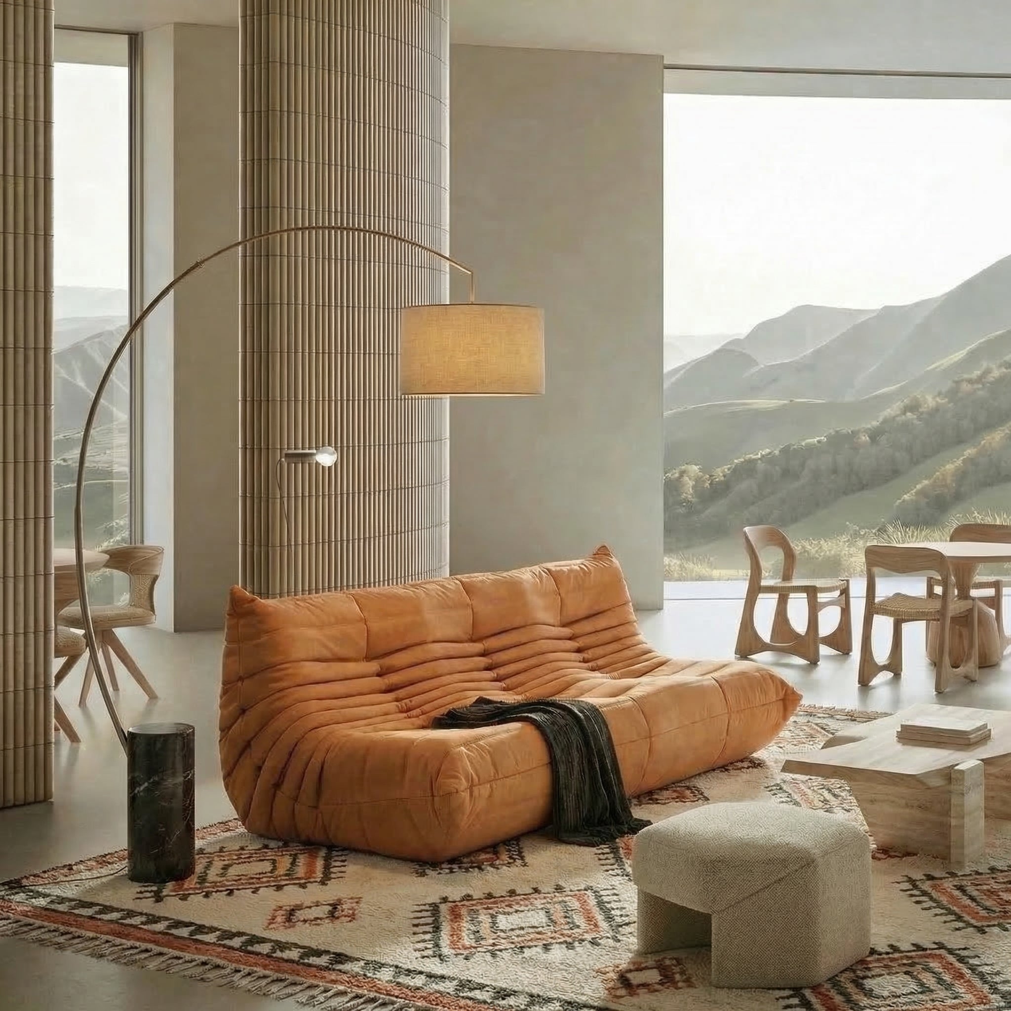 Fireside 3 Seater Sofa - Replica Togo Sofa - Artspire Home
