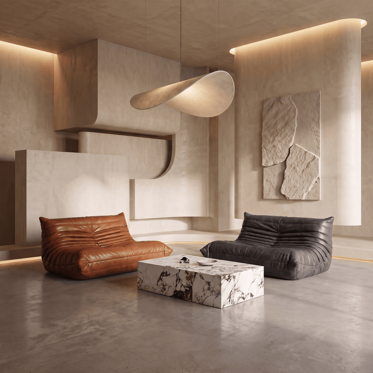 Fireside Sofa Genuine Leather - Artspire Home