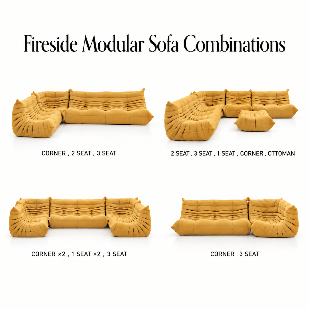 Fireside Sofa - Replica Togo Sofa - Artspire Home