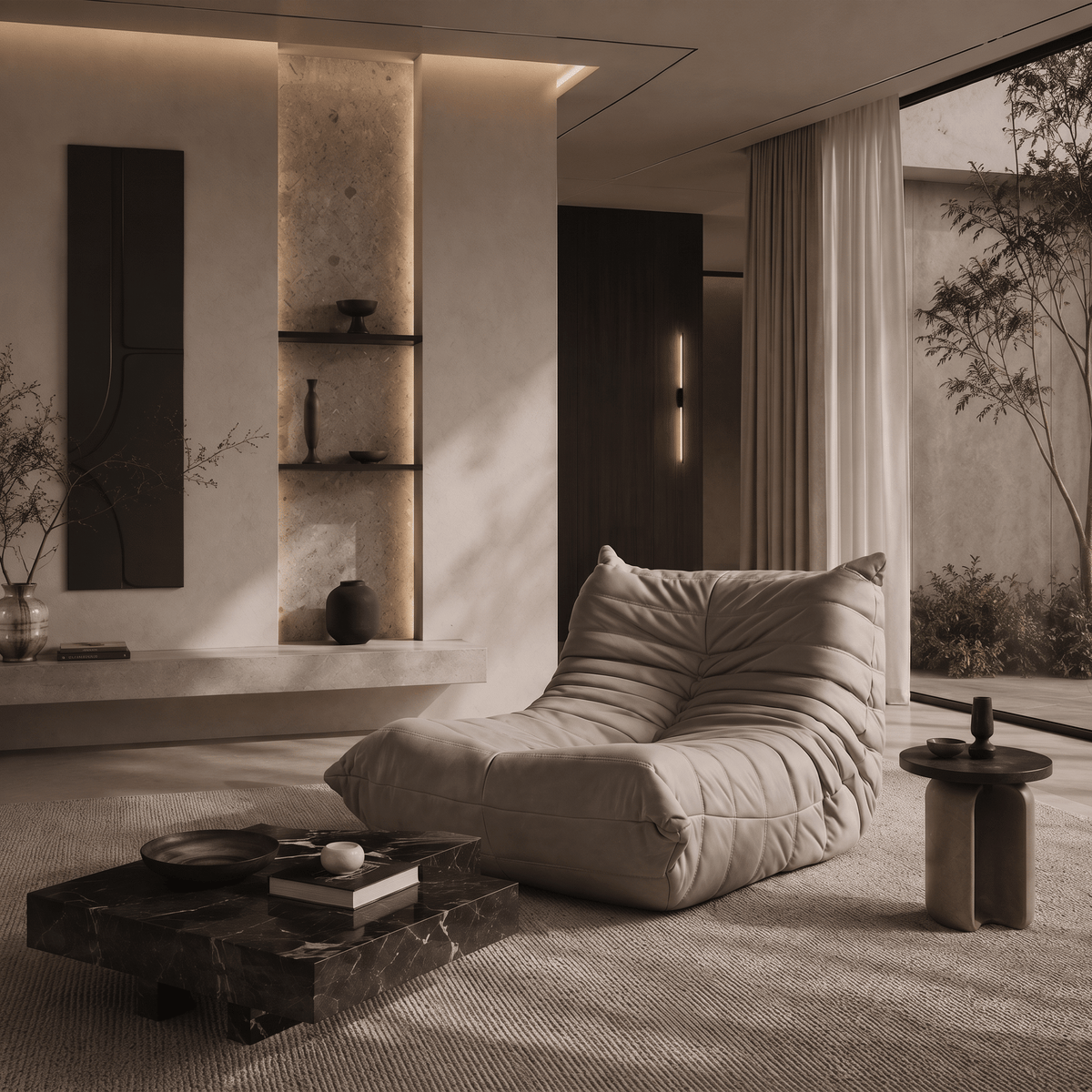 Fireside Sofa Vegan Leather - Artspire Home