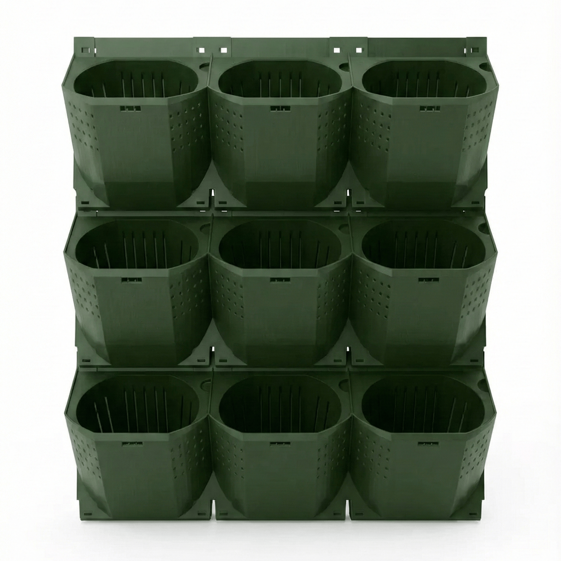 Green Wall Vertical Modular Planting Kit - 3 Pot - Artspire Home