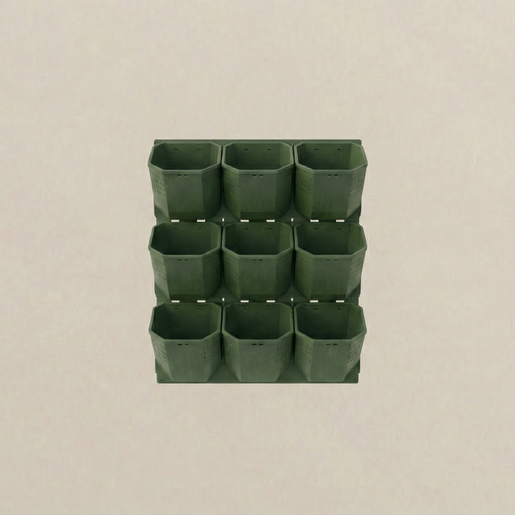 Green Wall Vertical Modular Planting Kit - 3 Pot - Artspire Home
