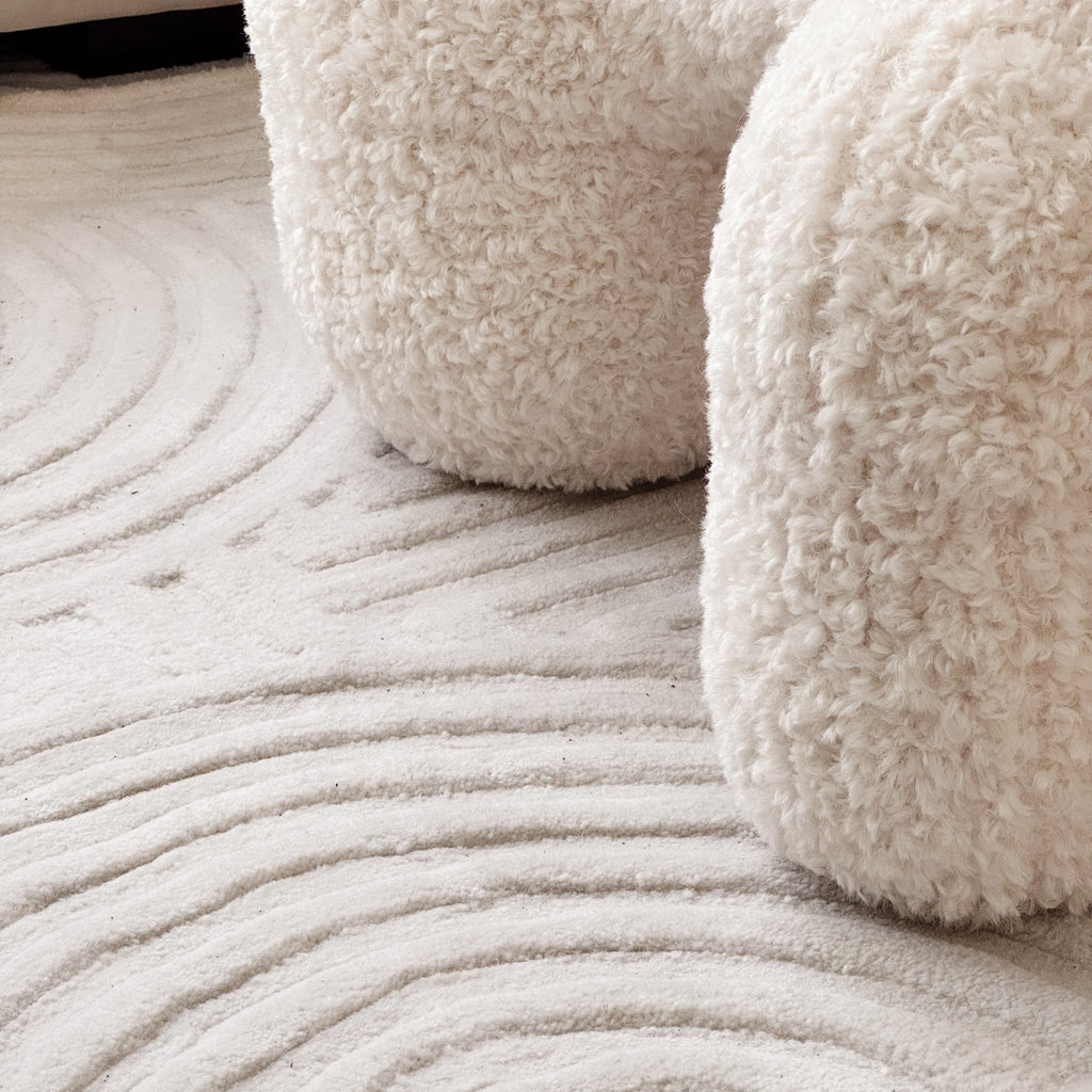 Handmade Coastal Wave Rug - Artspire Home