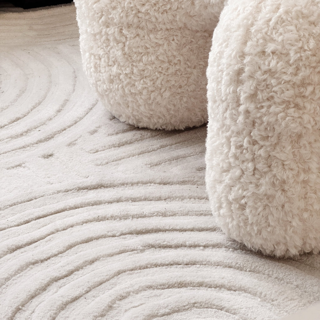 Handmade Zen Wave Rug - Artspire Home