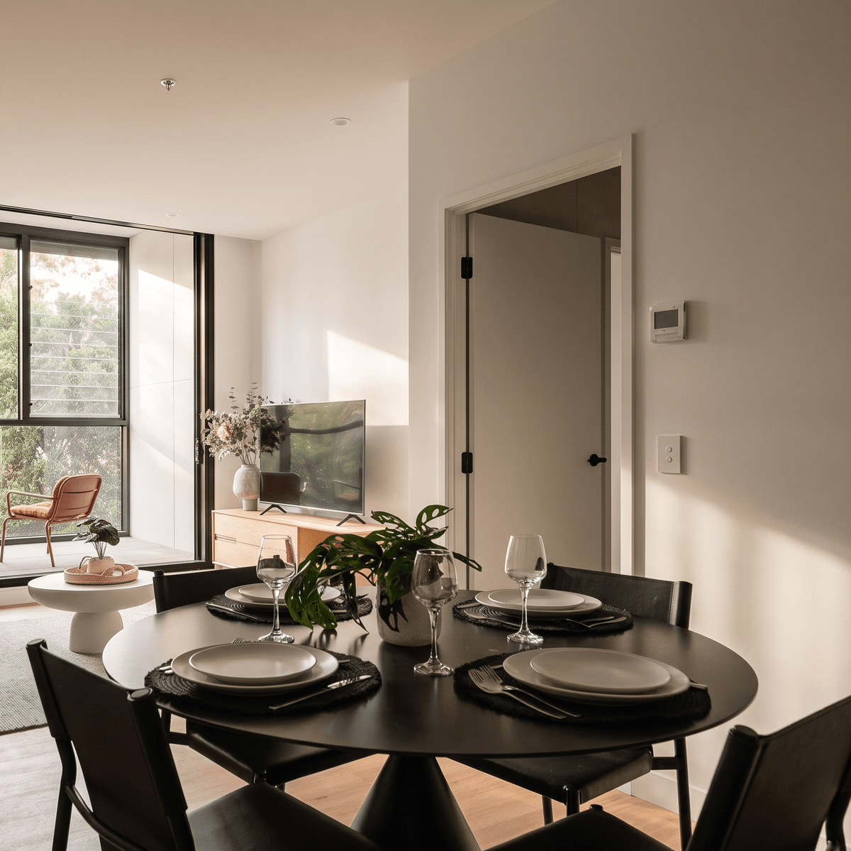 Hourglass Dining Table - Minimal Table - Artspire Home